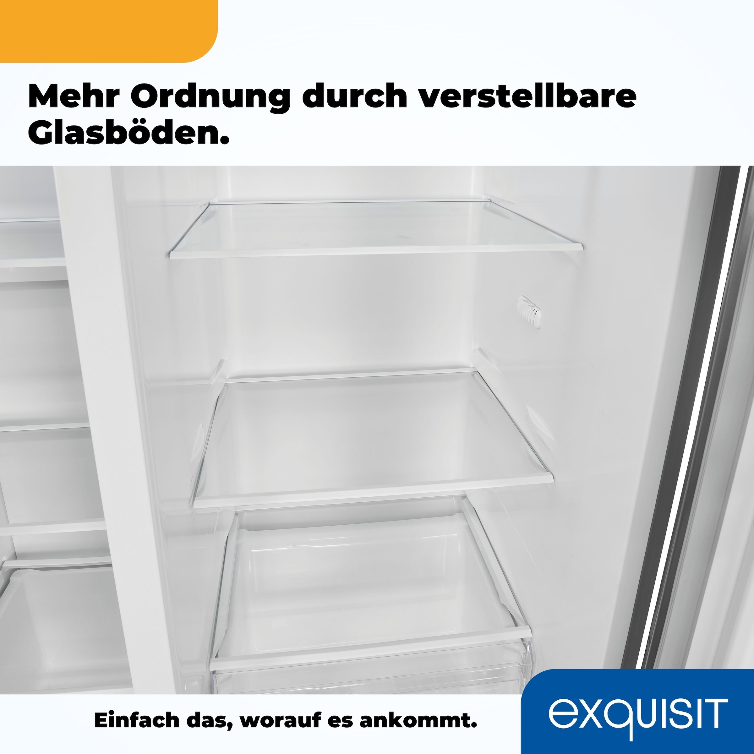 exquisit Side-by-Side »SBS520-CF-040E inoxlook«