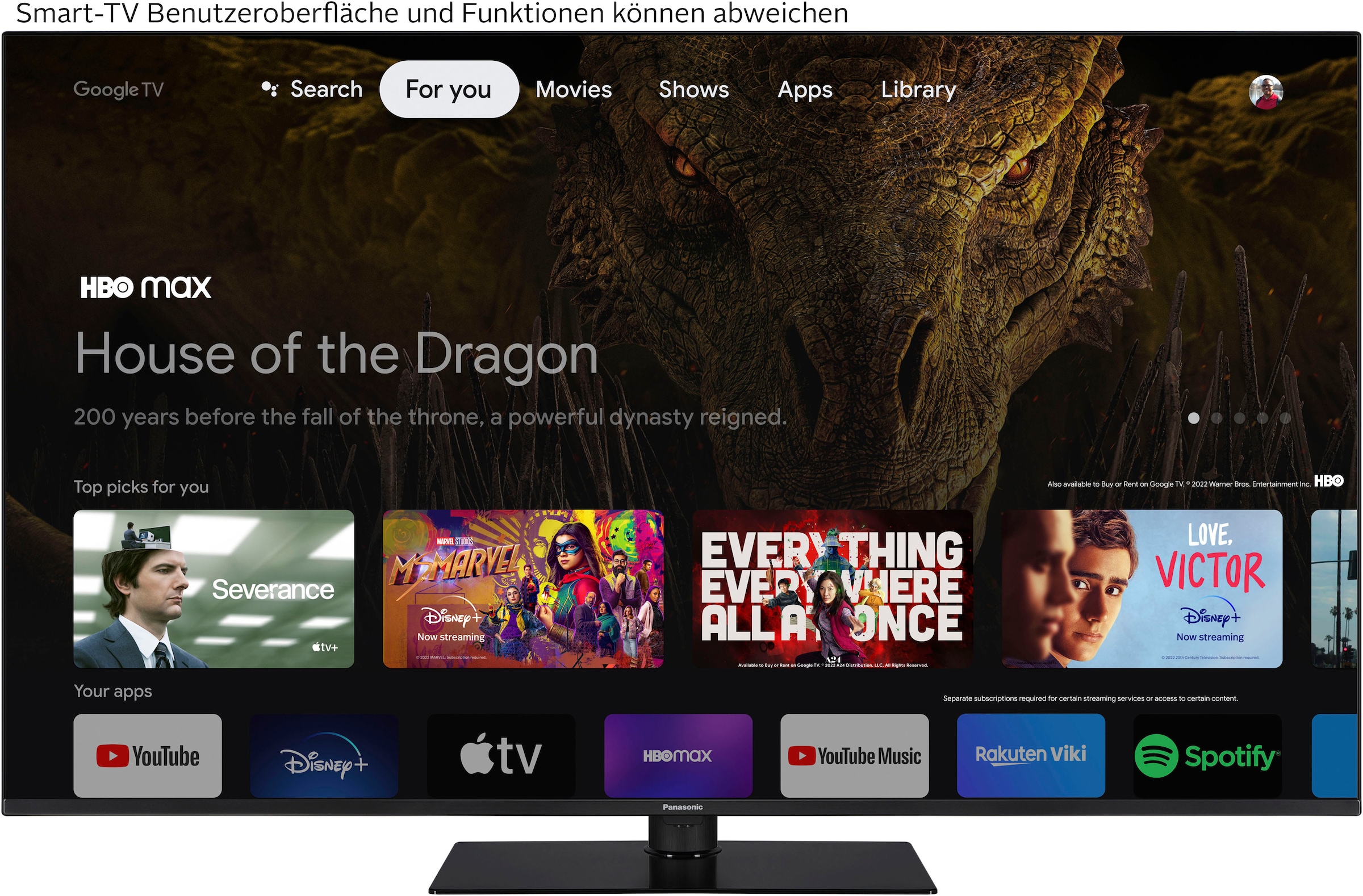 Panasonic LED-Fernseher »TX-55MX700E«, 4K Ultra HD, Google TV