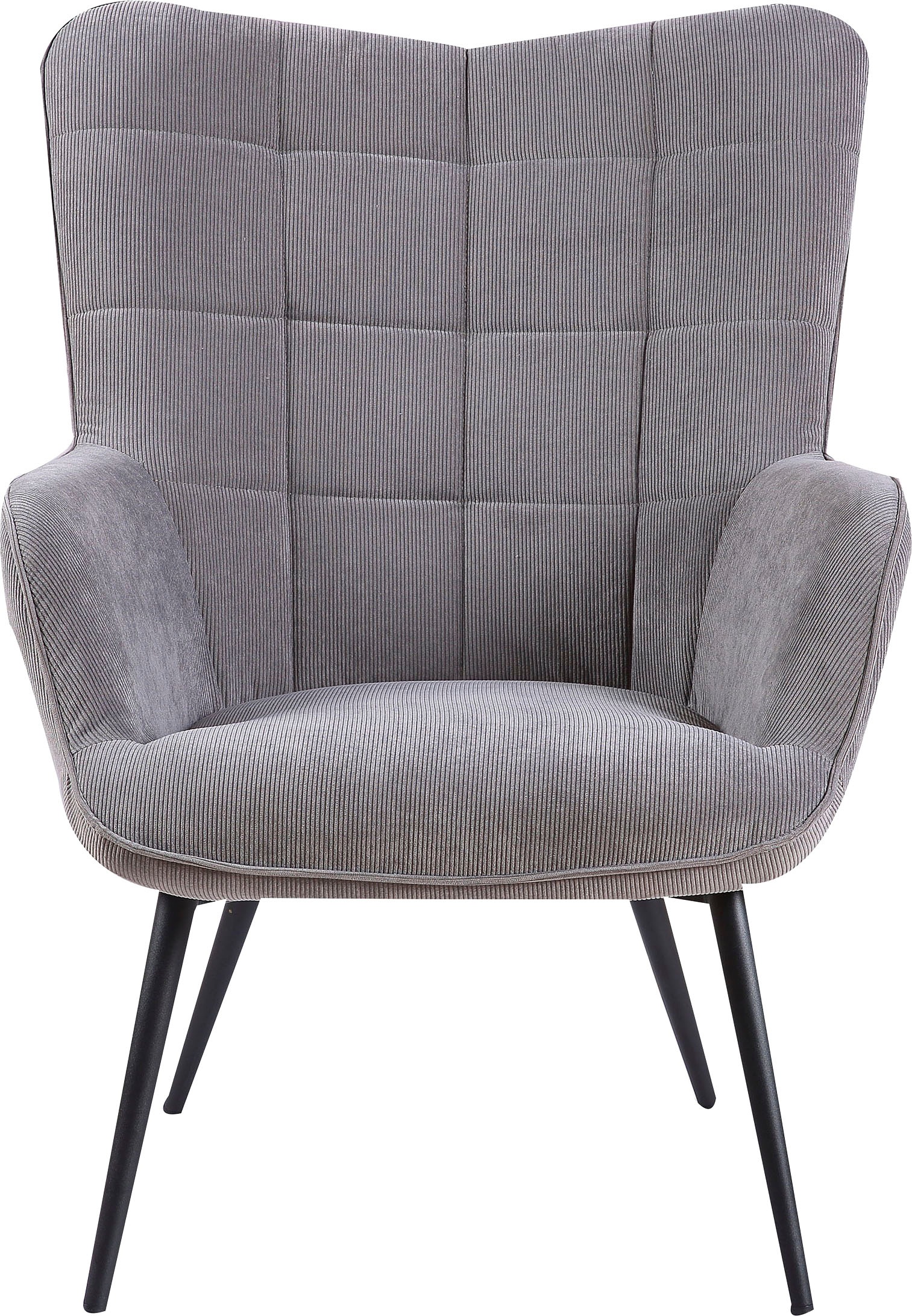 byLIVING Sessel "Uta" 1 Stk. tlg. wahlweise mit oder ohne Hocker, in Cord, Samt oder Webstoff