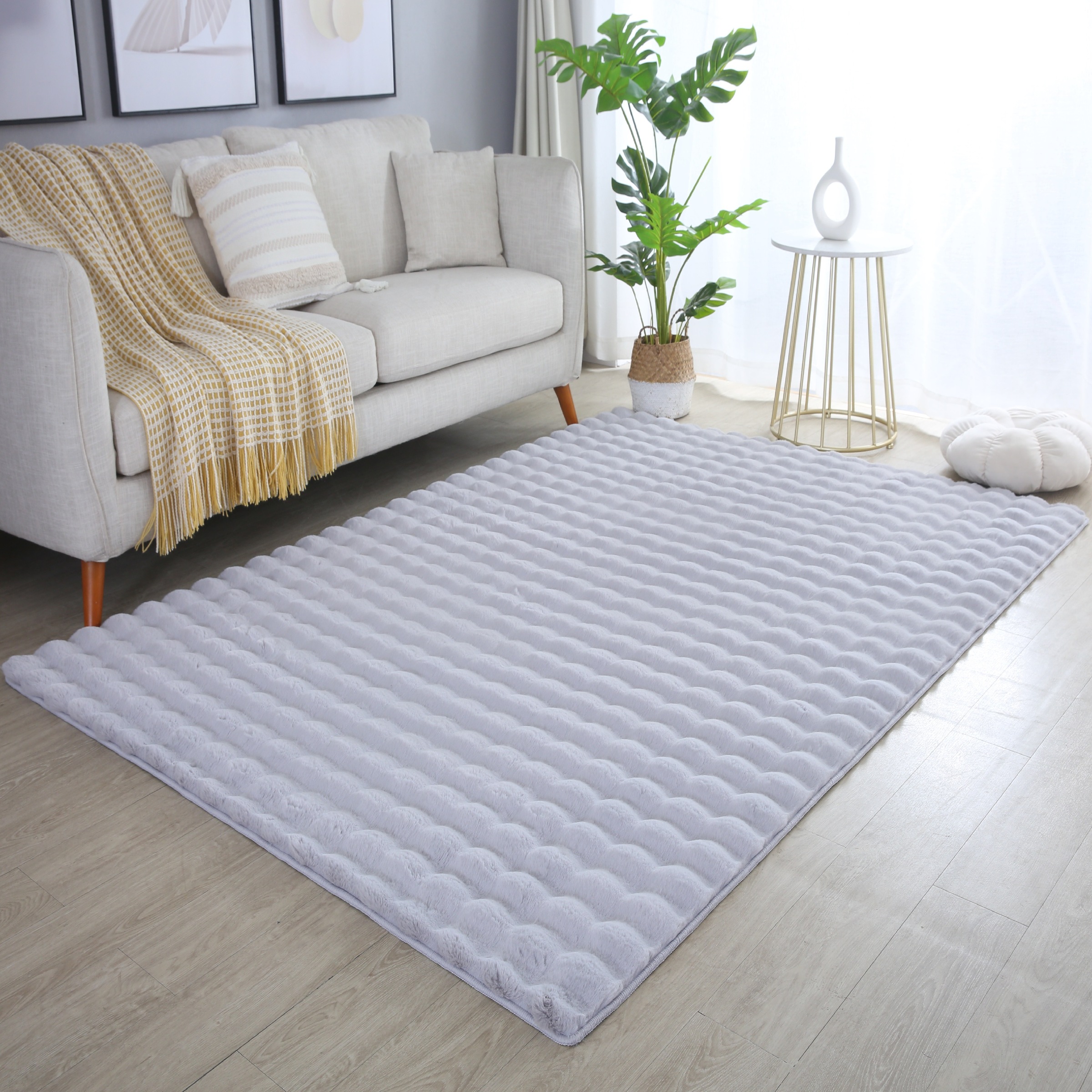 Ayyildiz Teppiche Hochflor-Teppich »AMBIANCE 5110«, rechteckig, 25 mm Höhe, Läufer / Besonders weich / Dicker Flor / Pflegeleicht