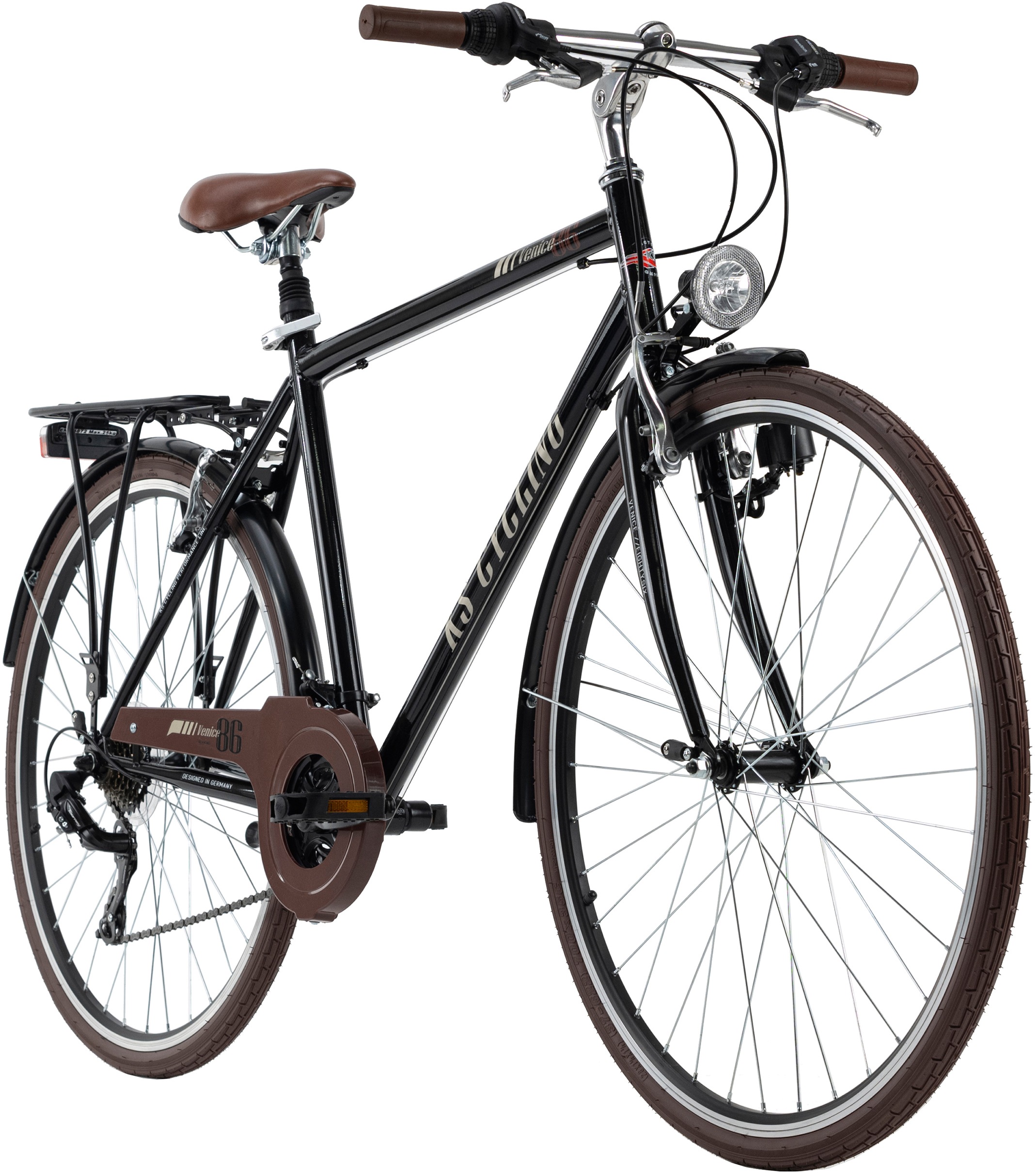 KS Cycling Trekkingrad »Venice«, 21 Gang, Shimano, Tourney Schaltwerk, Kettenschaltung, für Herren, Kettenschaltung