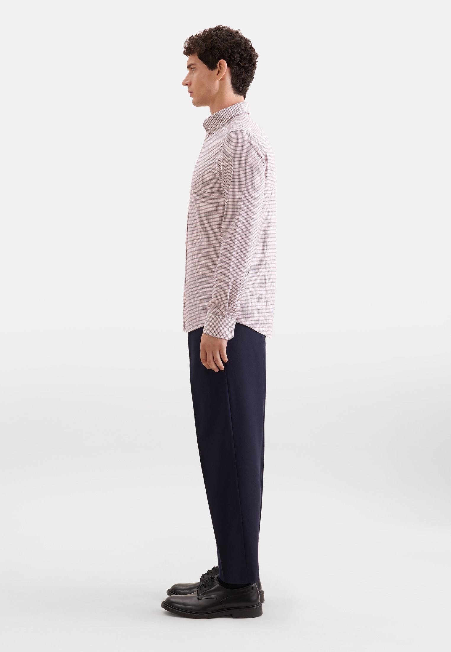 seidensticker Flanellhemd »Schwarze Rose« Slim 1/1 Button-Down-Kragen Karo