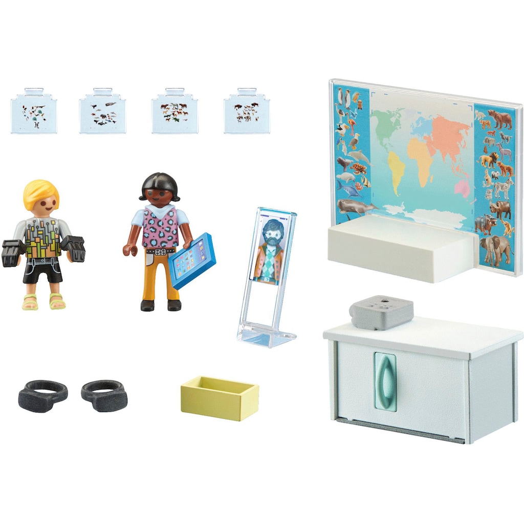 Playmobil® Konstruktions-Spielset »Virtuelles Klassenzimmer (71330), City Life«, (17 St.), mit Licht; Made in Germany