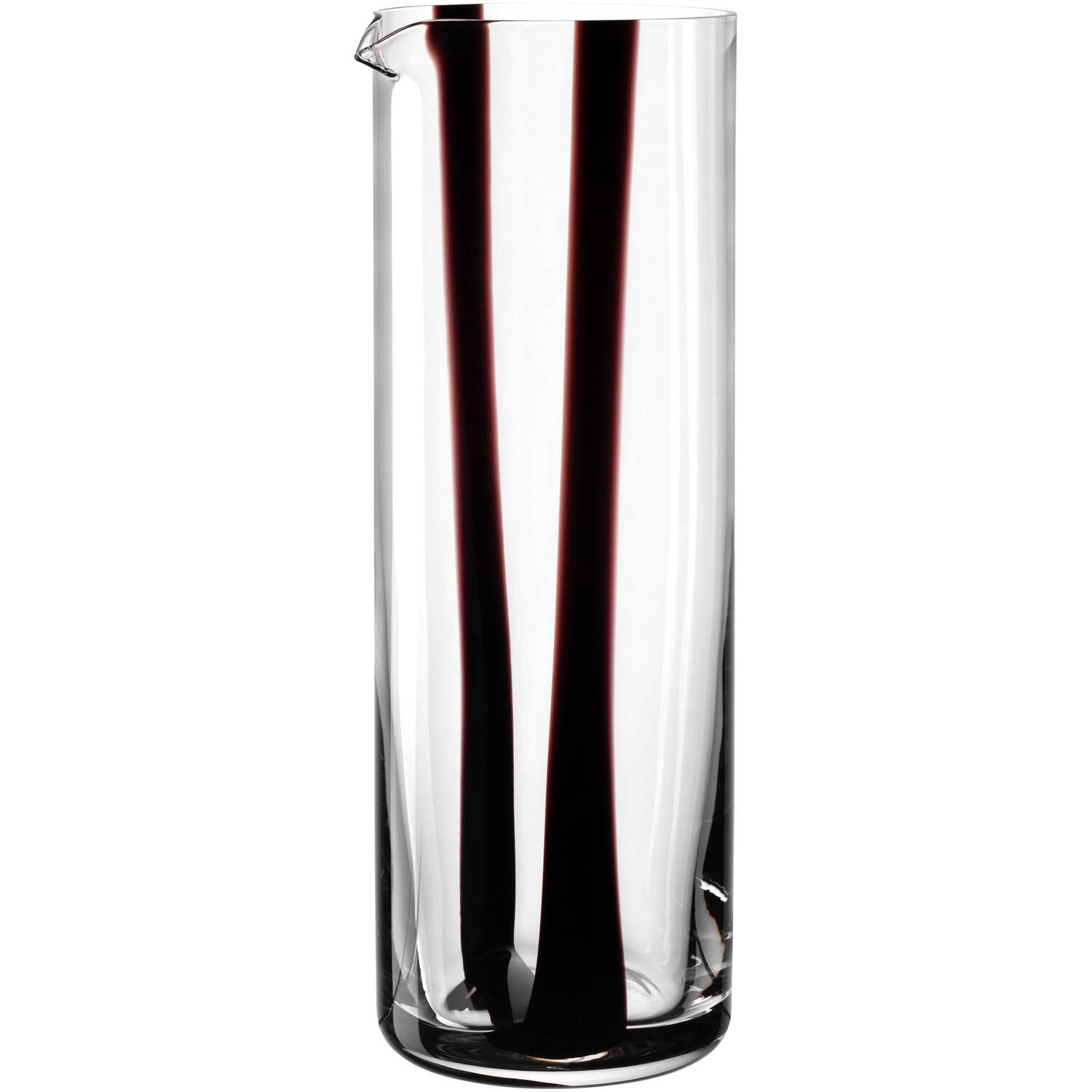LEONARDO Wasserkrug "BANDA NERA, Krug, 1 Liter" in konischer Form, mit Farbglasstreifen
