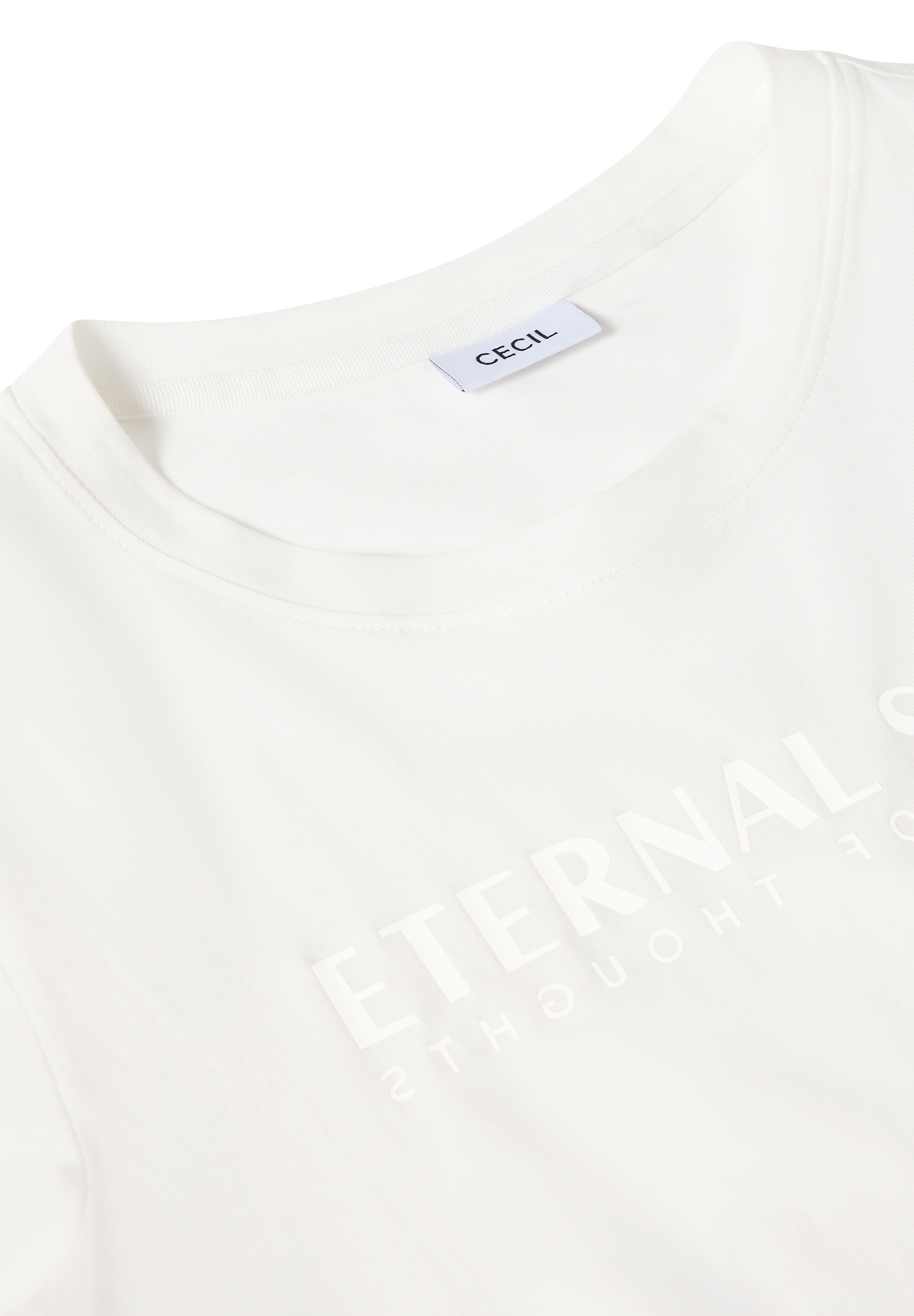 Cecil T-Shirt mit Wording Artwork