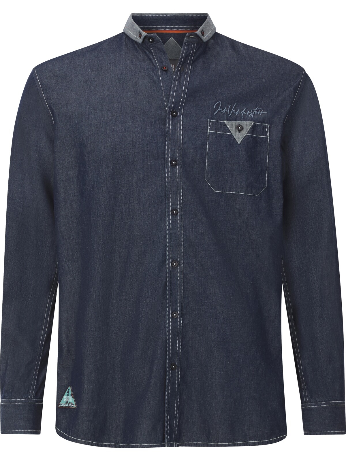 Jan Vanderstorm Jeanshemd »Jeanshemd OLAFGREN«