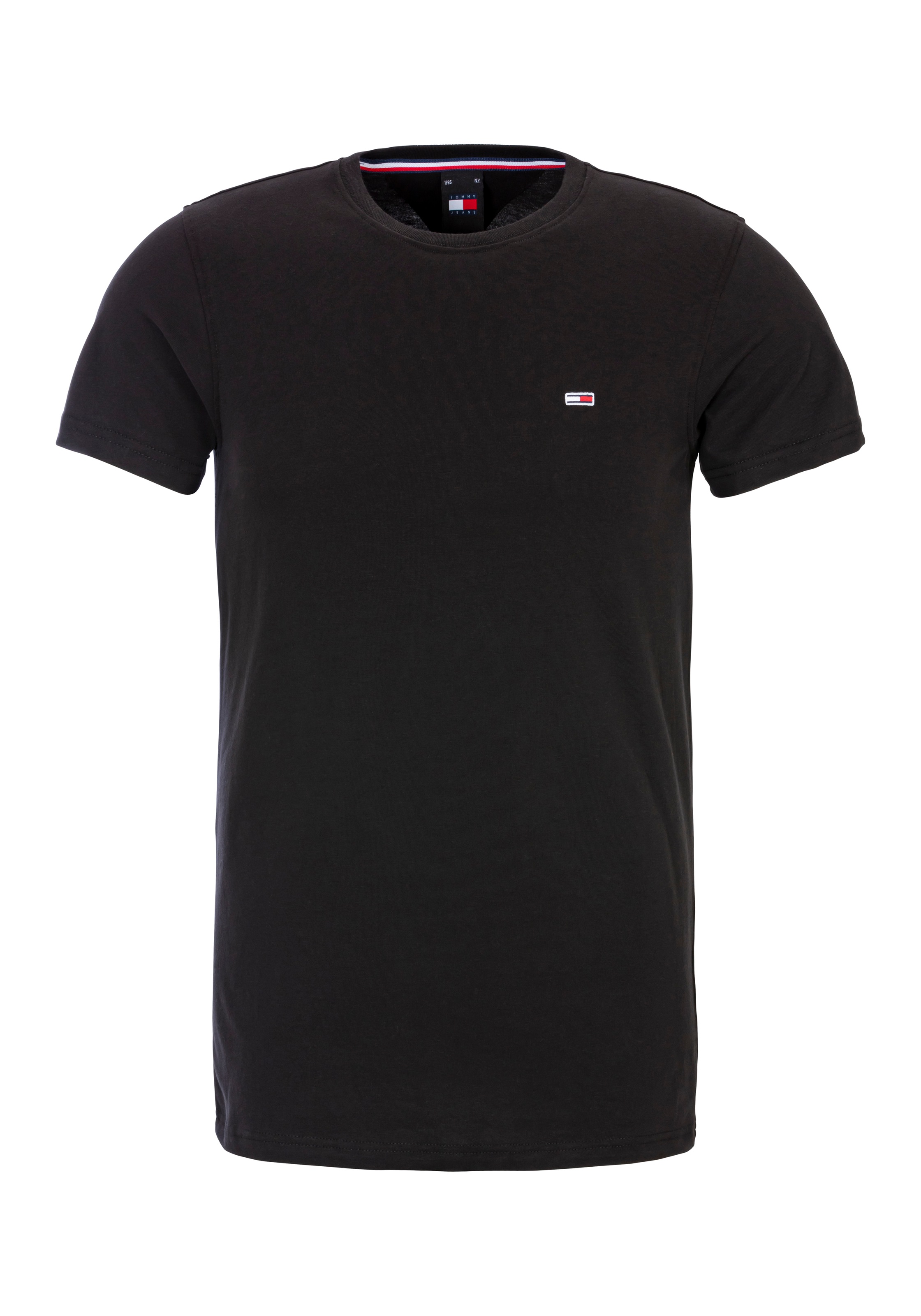Tommy Jeans Plus T-Shirt »TJM XSLIM 2PACK JERSEY TEE EXT«, (Packung, 2 tlg.), Markenstickerei