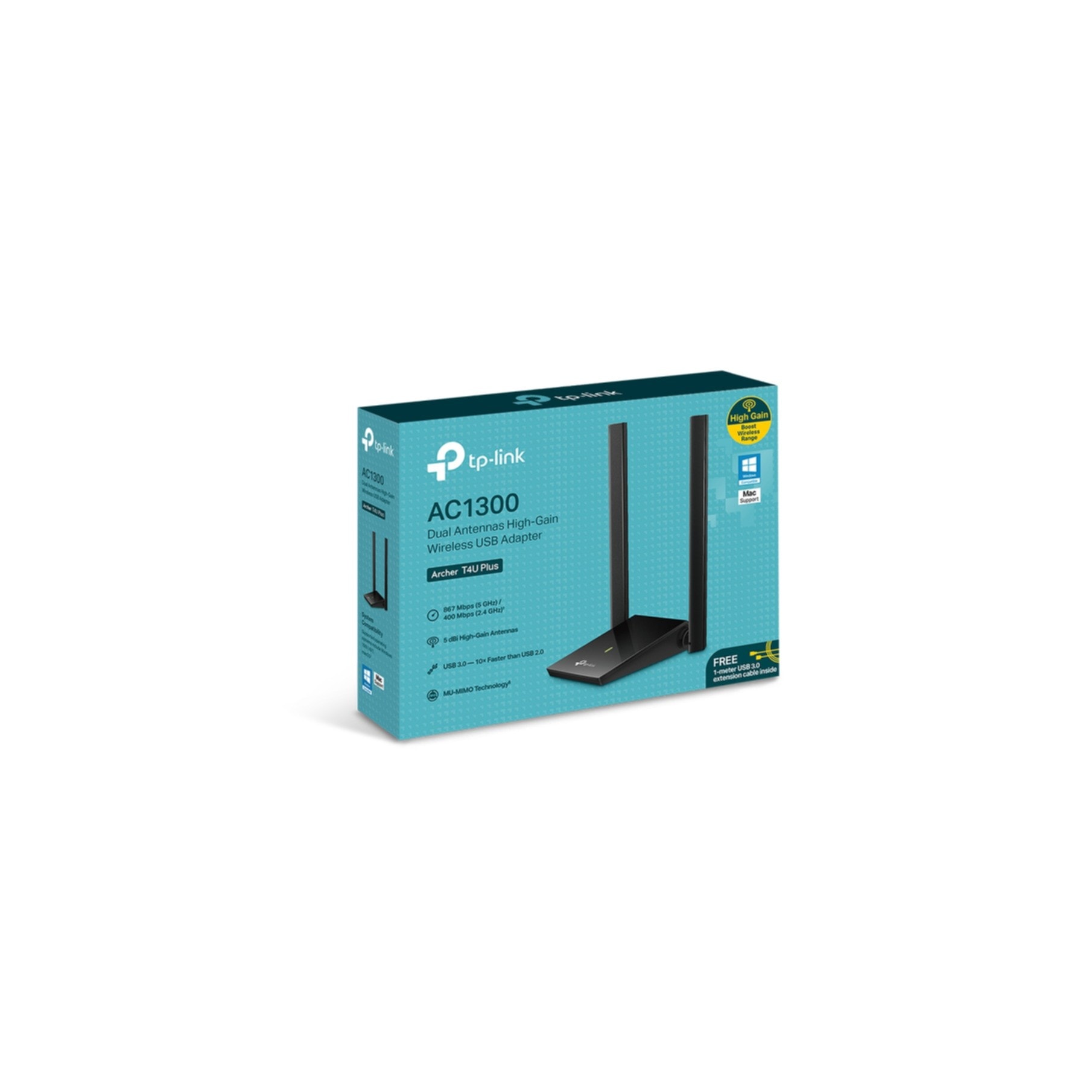 TP-Link Reichweitenverstärker »AC1300 Dual-High-Gain-Antennen WLAN-USB-Adapter«