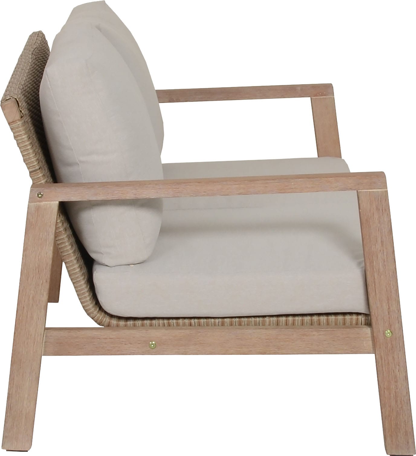 Garden Pleasure Gartenlounge-Set »»SAN«« 4 Stk. tlg. 2 Sessel, Tisch LxB: 106x66 cm, inkl Kissen