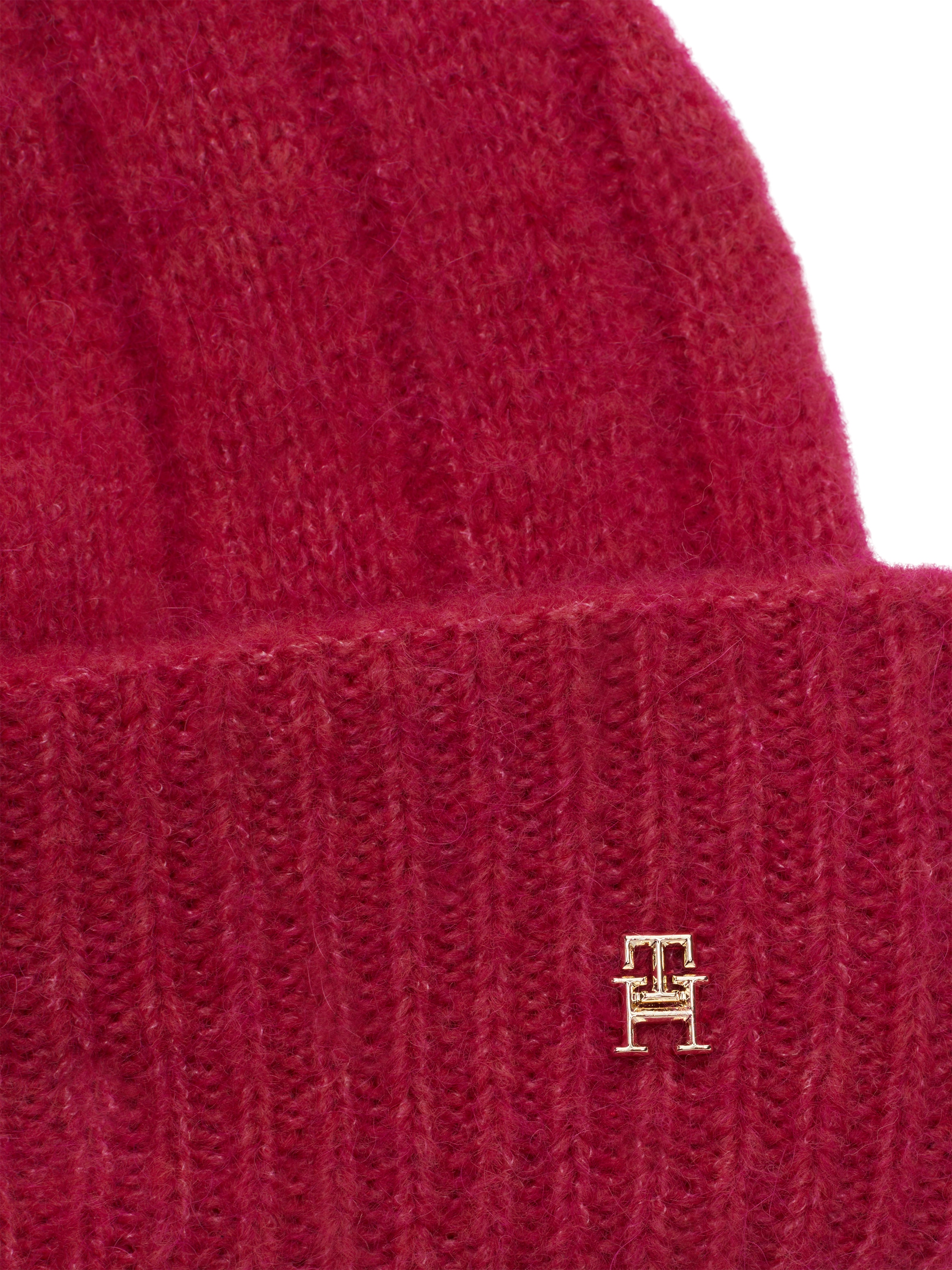 Tommy Hilfiger Beanie »TH TIMELESS BEANIE«, mit Monogramm-Emblem