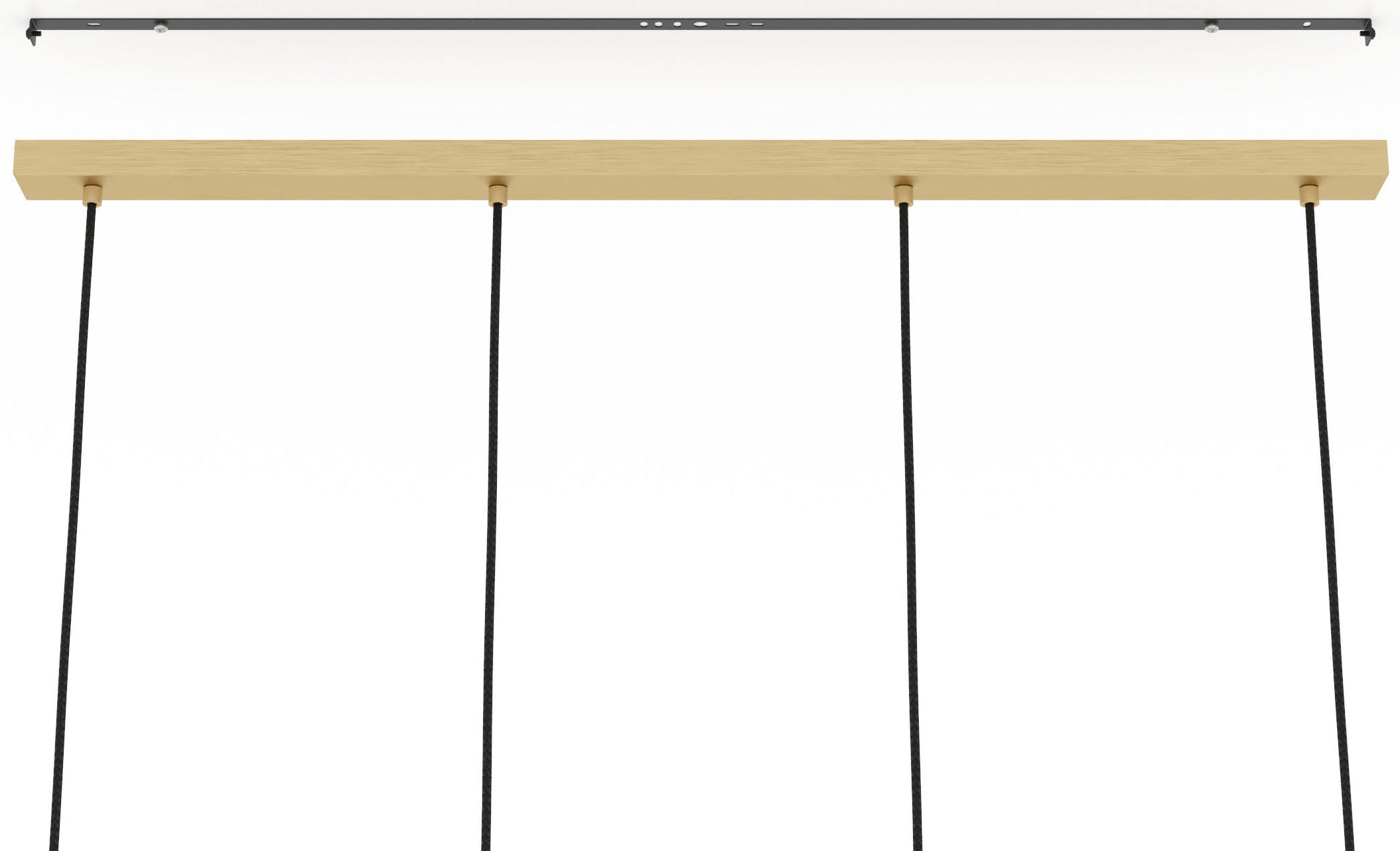 EGLO Hängeleuchte »MANZANARES Pendellampe, Stahl und Glas, E27, Esstischlampe, Lampe« E27 1 Stk. Hängelampe, L97 x B14,5 x H110 cm, messing-gebürstet, gold, 4X40W exkl