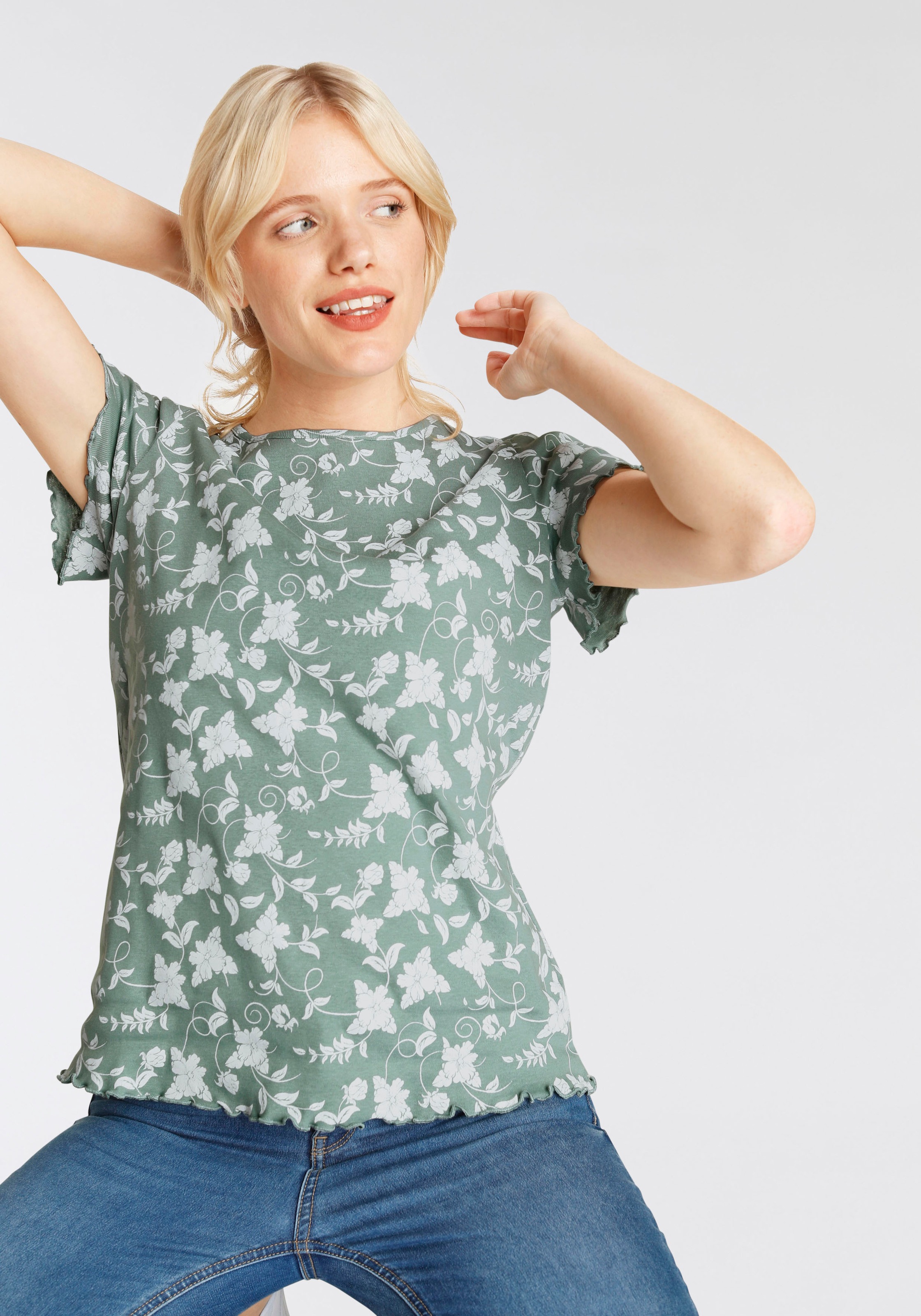 Boysen's T-Shirt, mit Wellenkanten  NEUE  KOLLEKTION kaufen