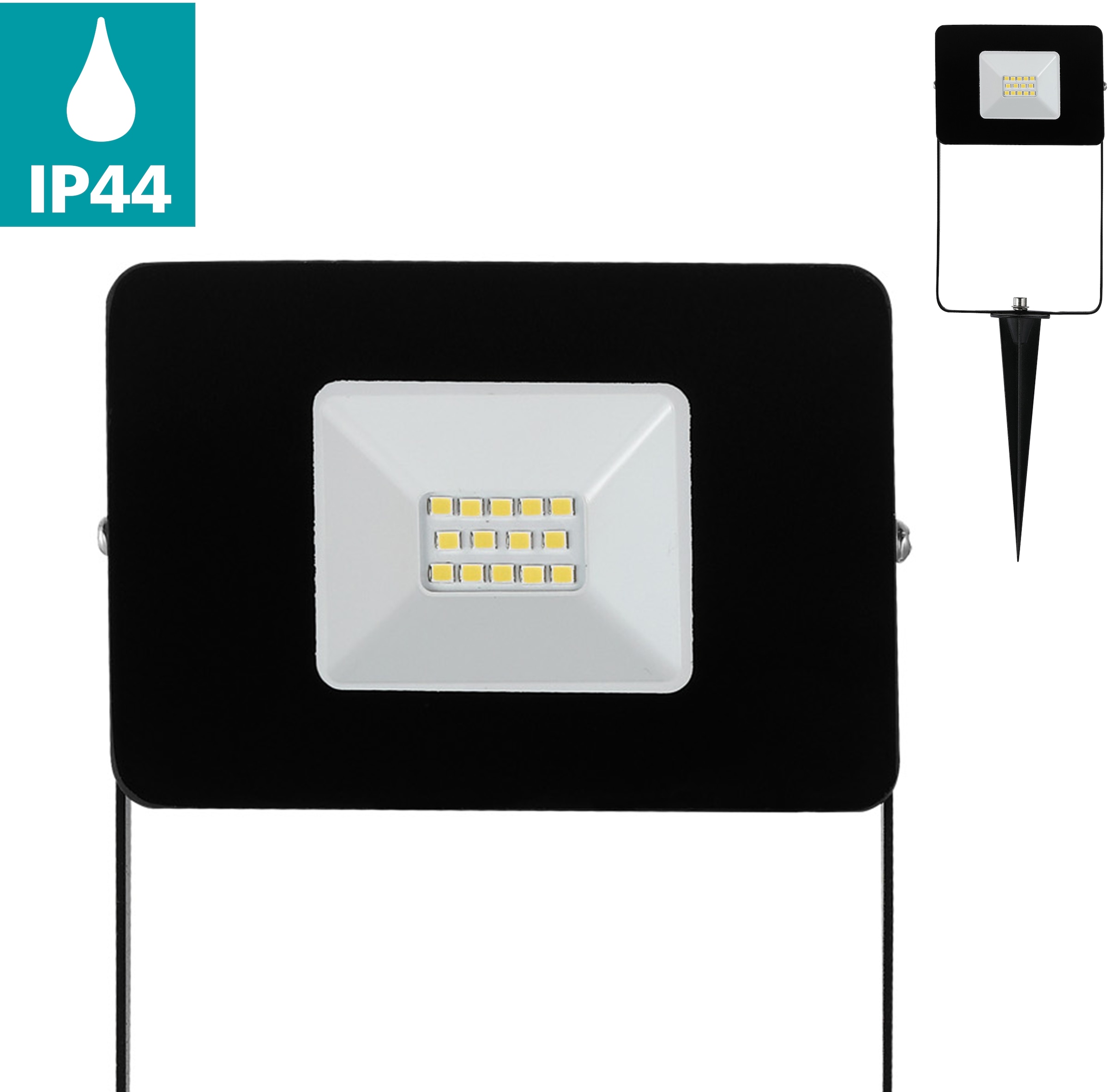 EGLO LED-Spießlampe 'Faedo 4' 10 W 1000 lm neutralweiß IP 44 3,5 x 31 cm