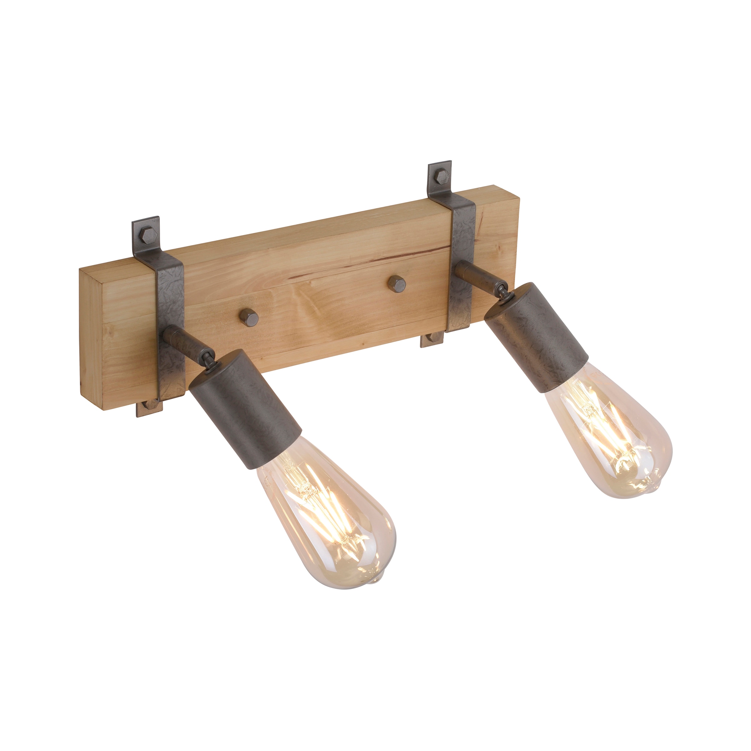 JUST LIGHT Deckenleuchte »SLAT«, 2 flammig, Leuchtmittel E27 | ohne Leuchtmittel, ExklusiveE27