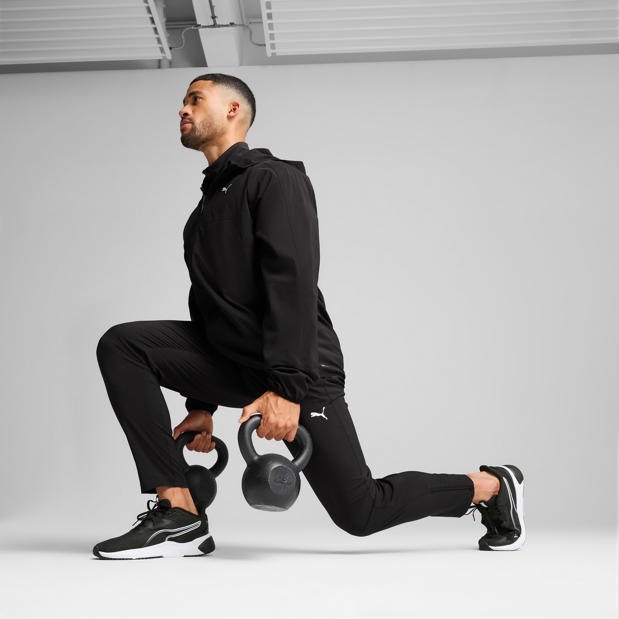 PUMA Kapuzensweatjacke »M TAD TECH WOVEN FULL ZIP«