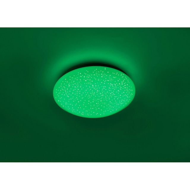 Leuchten Direkt Deckenleuchte »SKYLER«, 1 flammig-flammig, LED, dimmbar, Ø  25 cm, Sternenhimmel-Optik, Farbwechsel RGB+W online kaufen | mit 3 Jahren  XXL Garantie