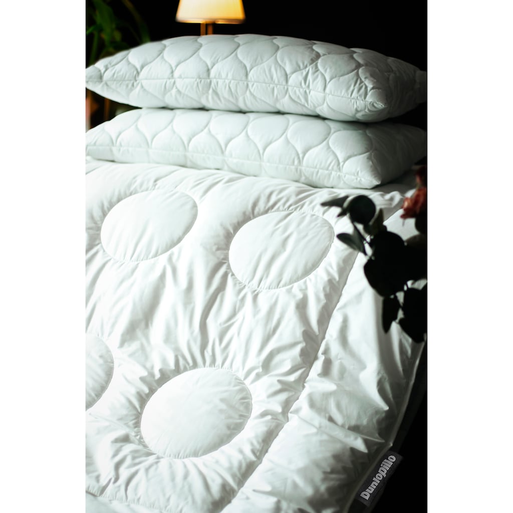 Dunlopillo Baumwollbettdecke »Fusion, Bettdecken für Sommer und Winter«, warm, Füllung Polyester, Bezug 100% Baumwolle, (1 St.)