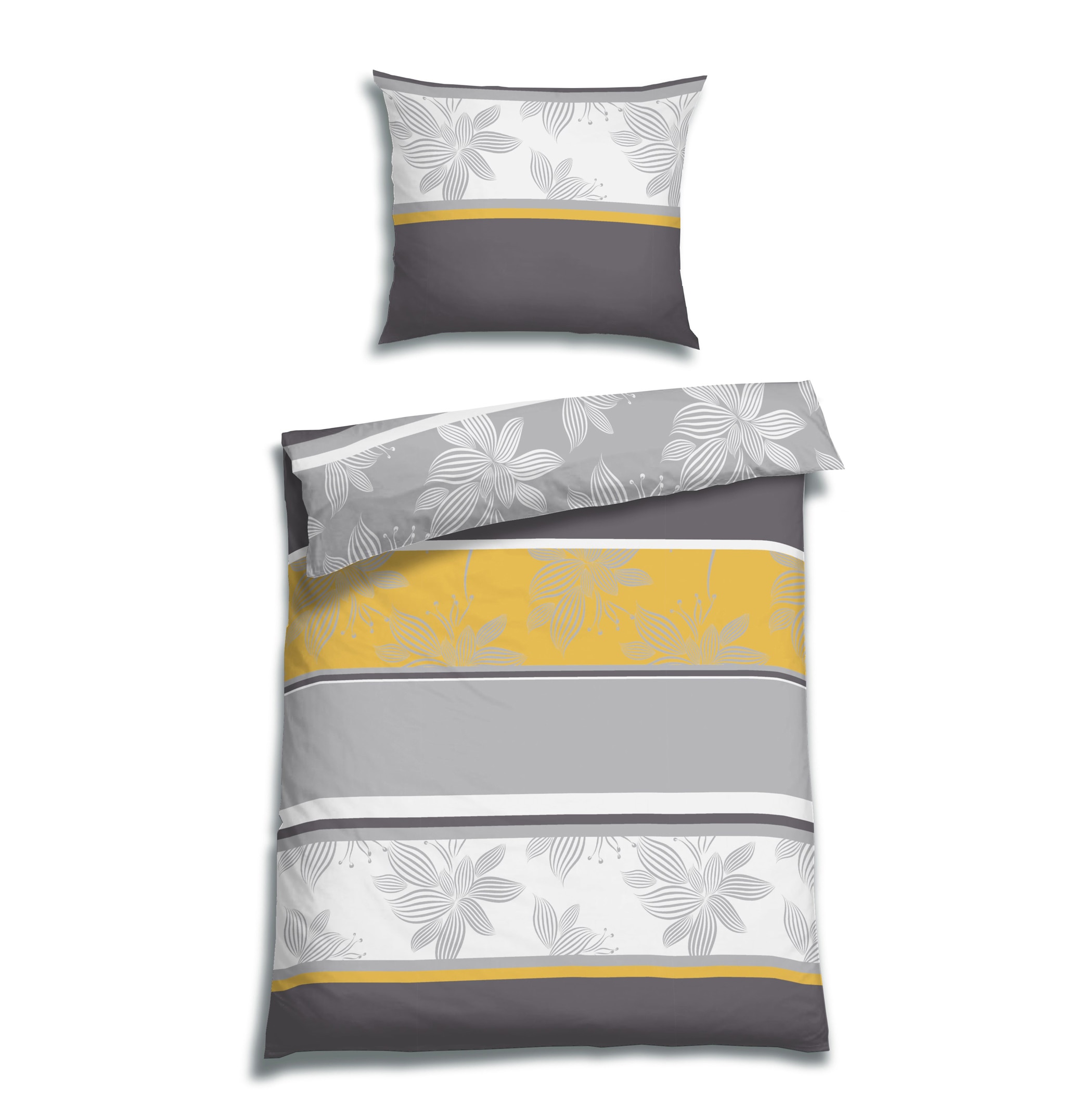 Florella Bettwäsche »Irana gold Soft-Seersucker,  100% Baumwolle«