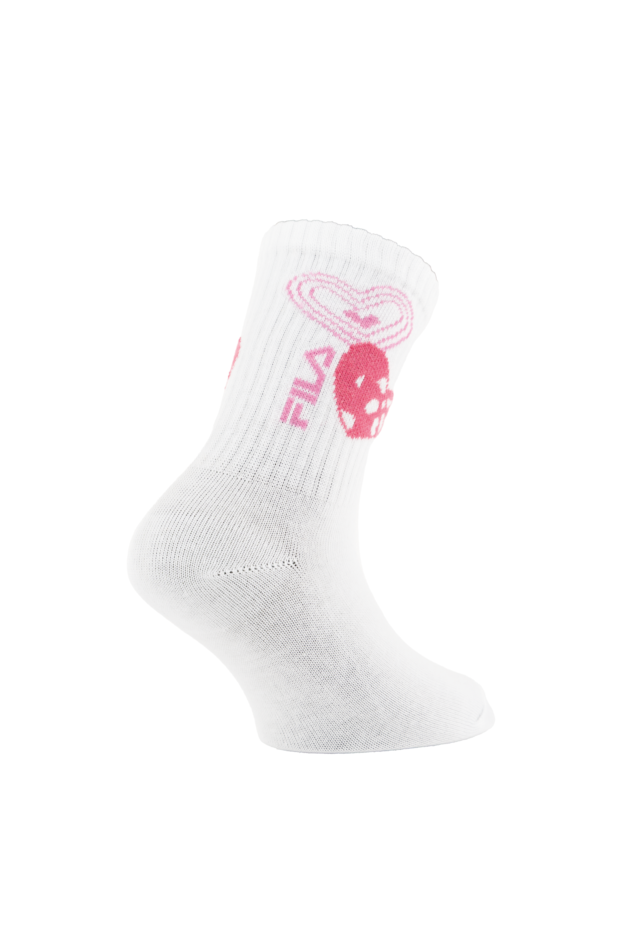 Fila Socken 6 Paar,  mit breitem Rippenbündchen, Cotton-Mix, Love-Design