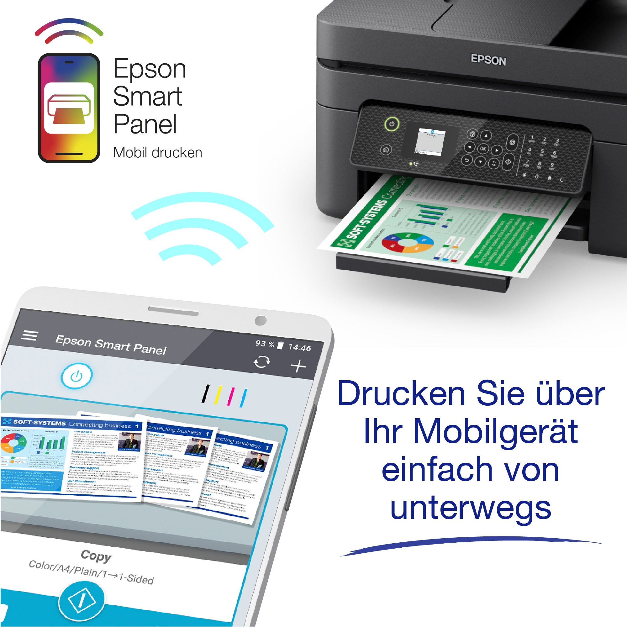 Epson Multifunktionsdrucker »WorkForce Pro WF-2930DWF«