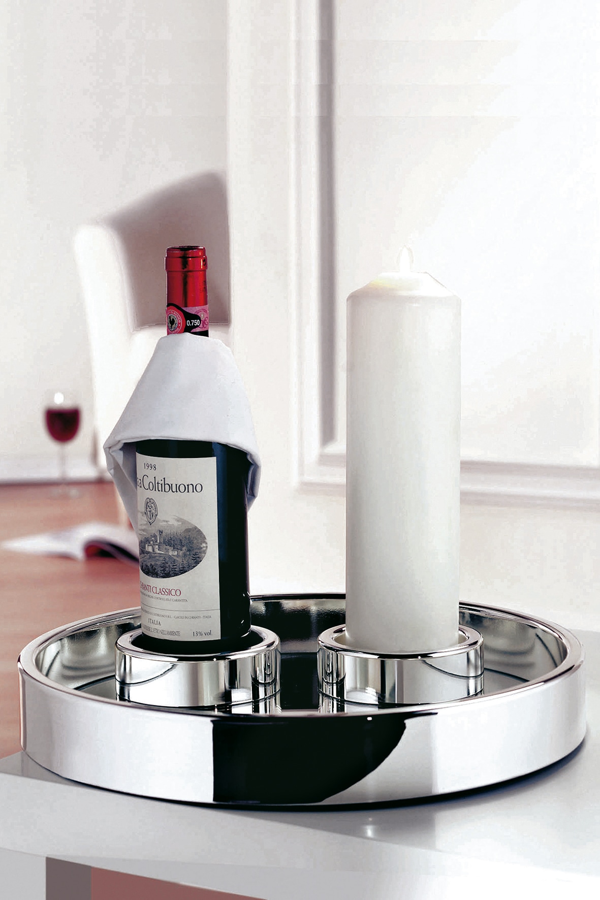 Fink Tablett »EMPIRE«, (1 tlg.), Serviertablett, Dekoaccessoires, mit Spiegeleinsatz