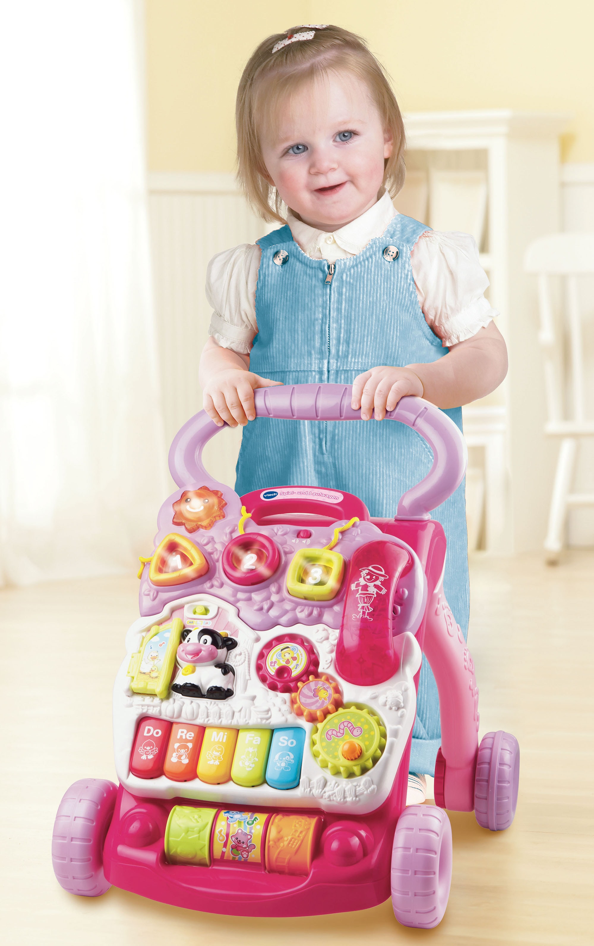 Vtech® Lauflernwagen »VTechBaby, Spiel-und Laufwagen«, mit 11  Kindermelodien bei