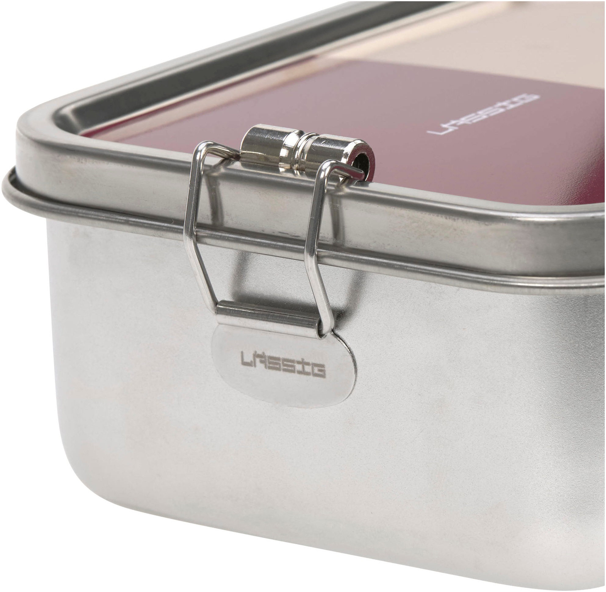 LÄSSIG Lunchbox »Solid berry/rose«, (1 tlg.), aus Edelstahl