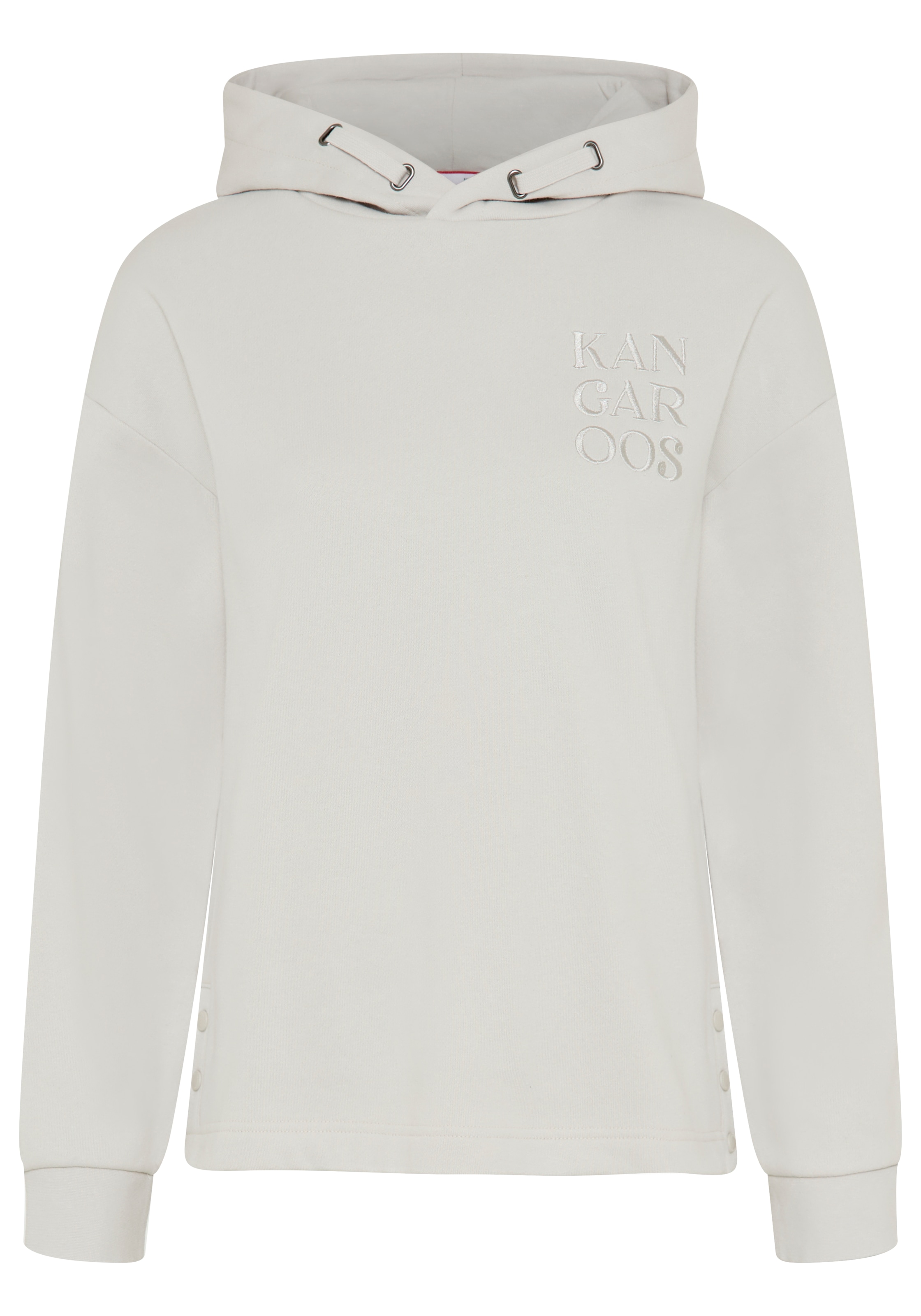 KangaROOS Kapuzensweatshirt , mit Rippbündchen an Ärmeln und Saum, lässig geschnitten, hüftbedeckend
