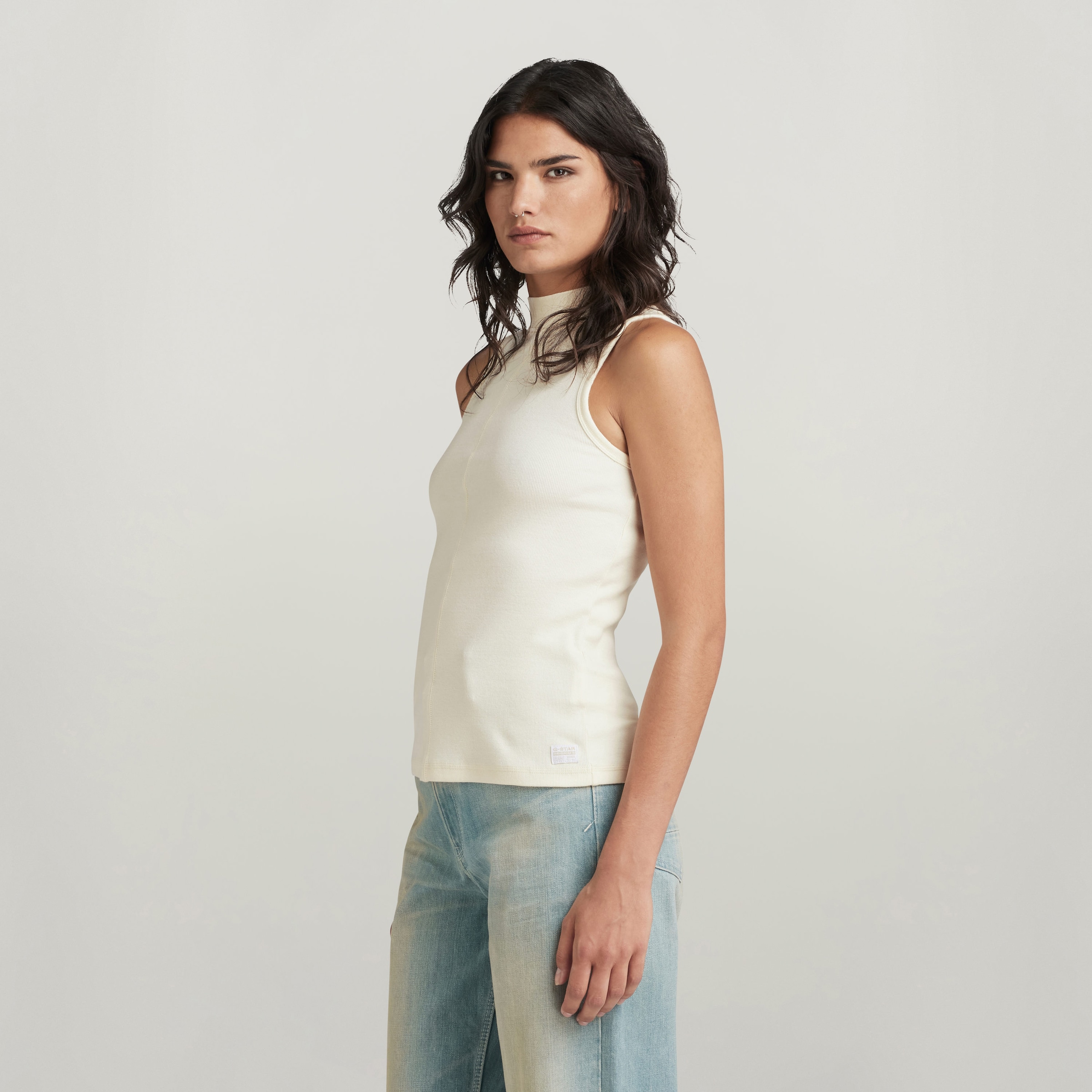 G-STAR Ripptanktop »Open back mock slim t sl wmn«, mit Cut-Out Detail am Rücken