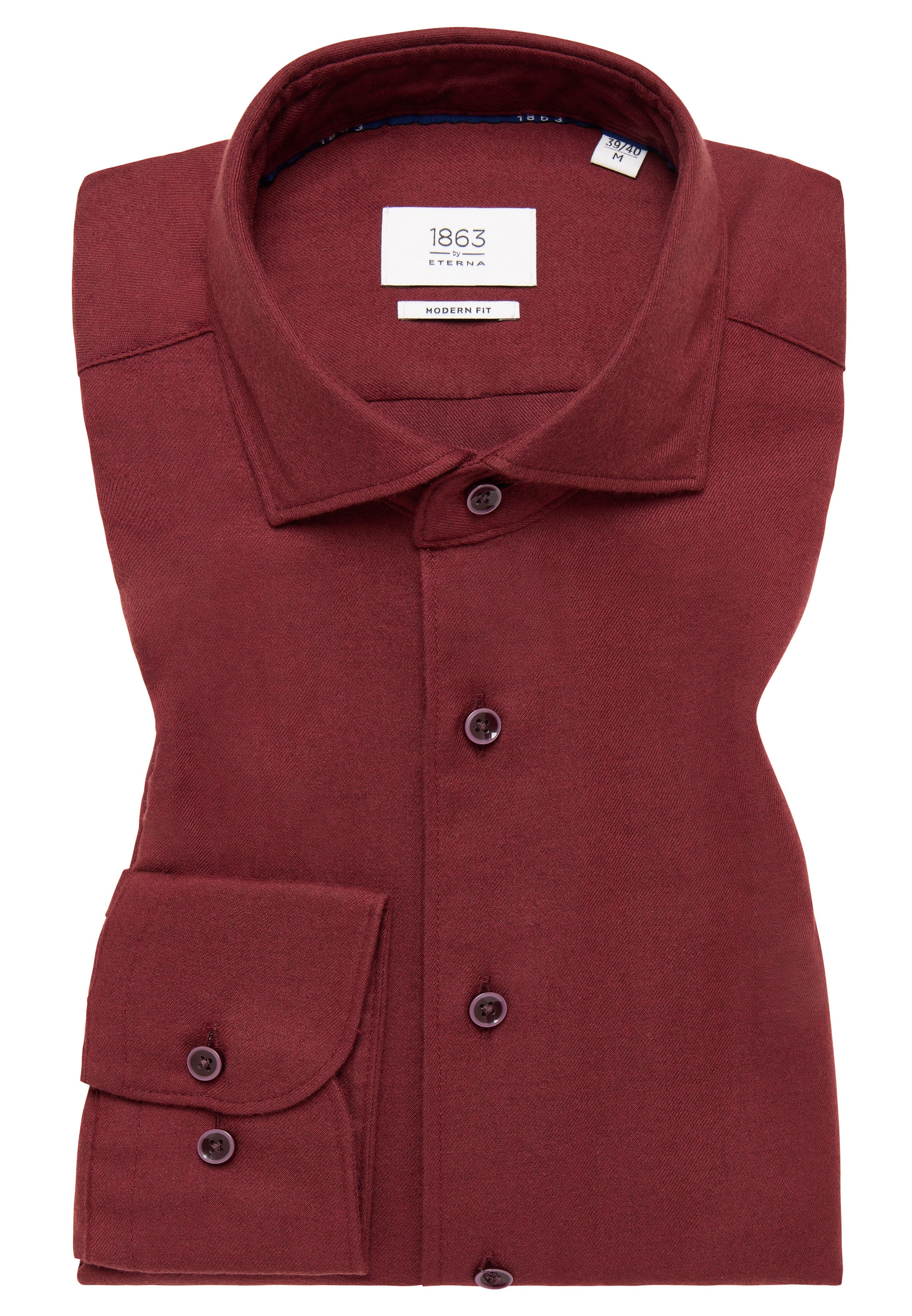 Eterna Langarmhemd »MODERN FIT« EASY IRON (bügelleicht)