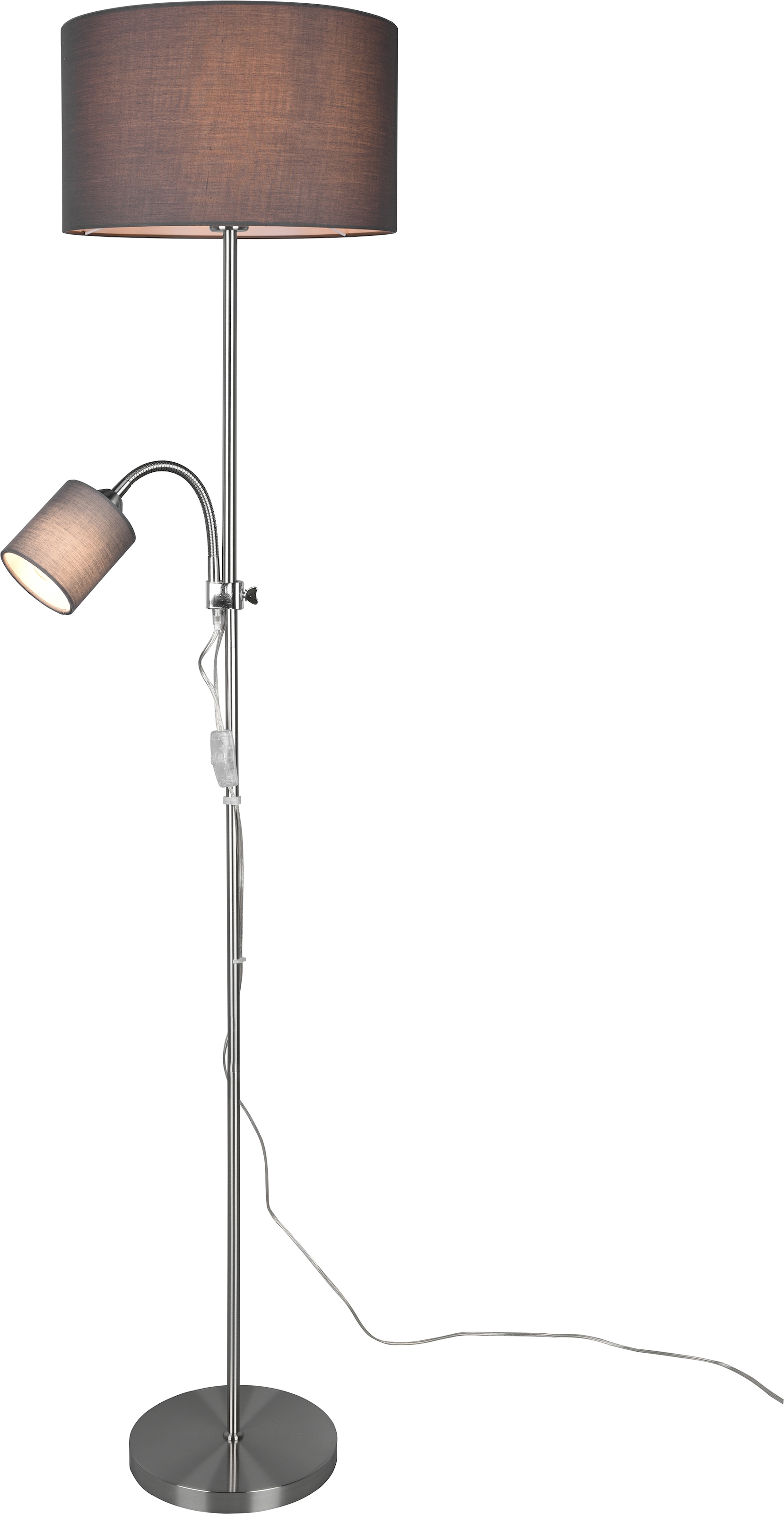 TRIO Leuchten Stehlampe »OWEN«, Getrennt schaltbar, Lesearm flexibel, Höhe  160 cm online kaufen | mit 3 Jahren XXL Garantie