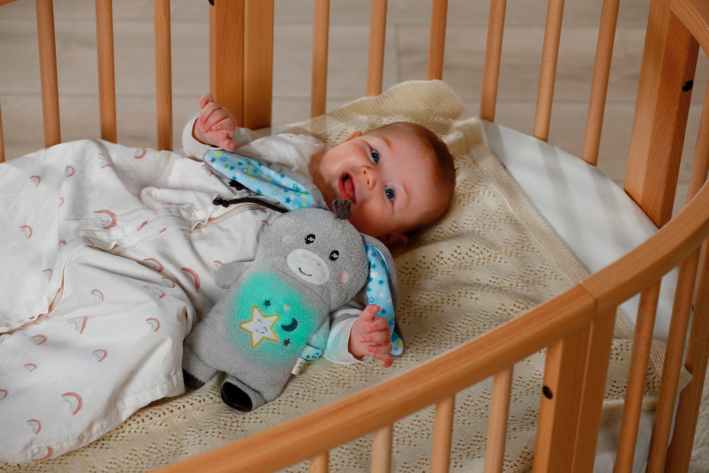 Nici Kuscheltier »My First NICI, Esel Littledoo 25 cm«, Baby Einschlafhilfe; mit Licht und Sound