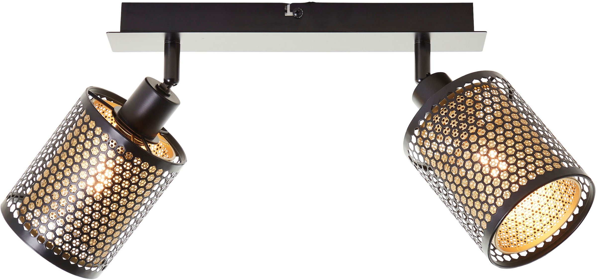 Brilliant Deckenstrahler »Cheval« E14 Breite 30 cm, E14, Metall, schwarz goldfarben