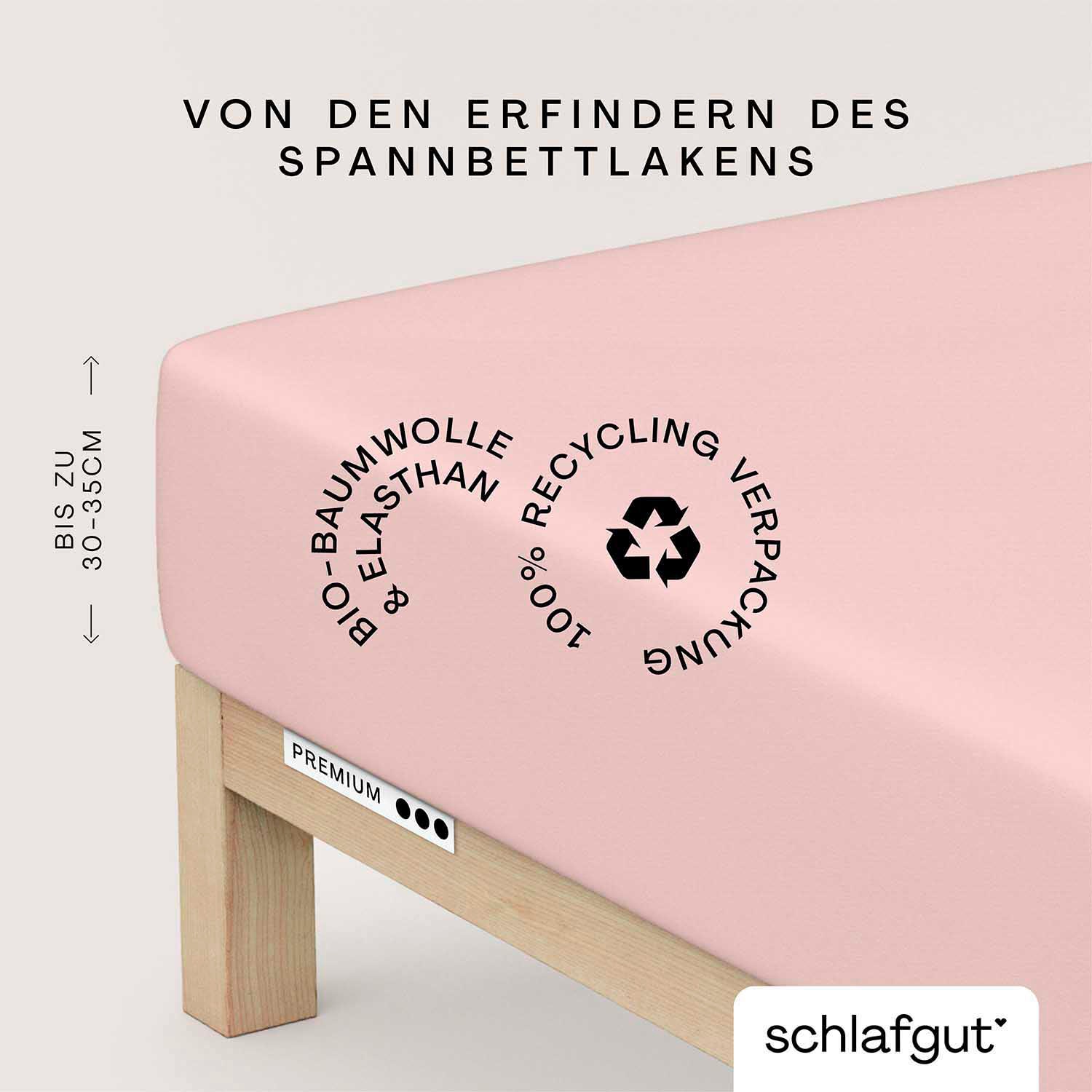 Schlafgut Spannbettlaken »Premium«, Zero Waste Verpackung, PREMIUM Qualität