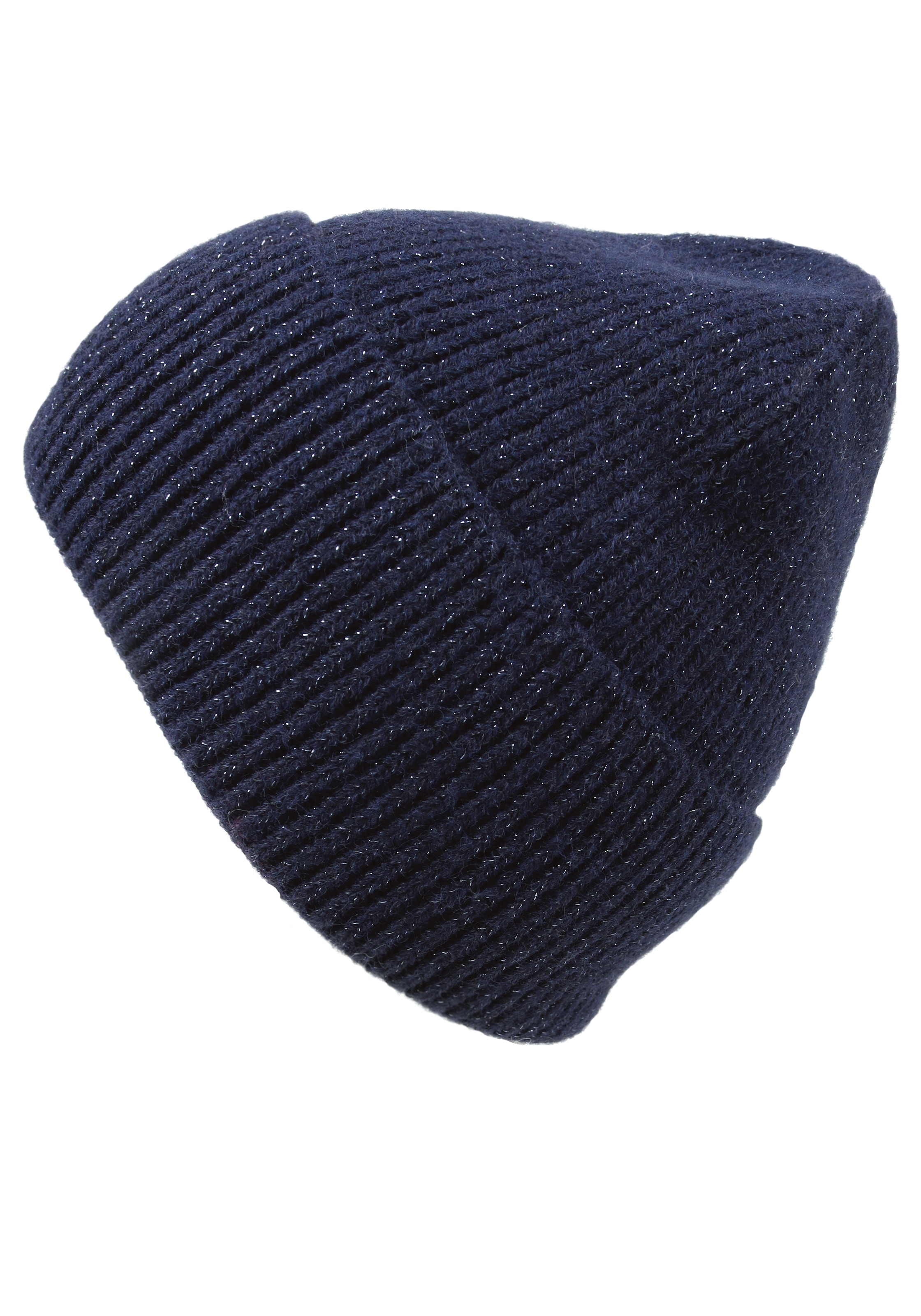 Capelli New York Beanie Strickmütze mit dezent eingearbeiteten Glitzerfäden