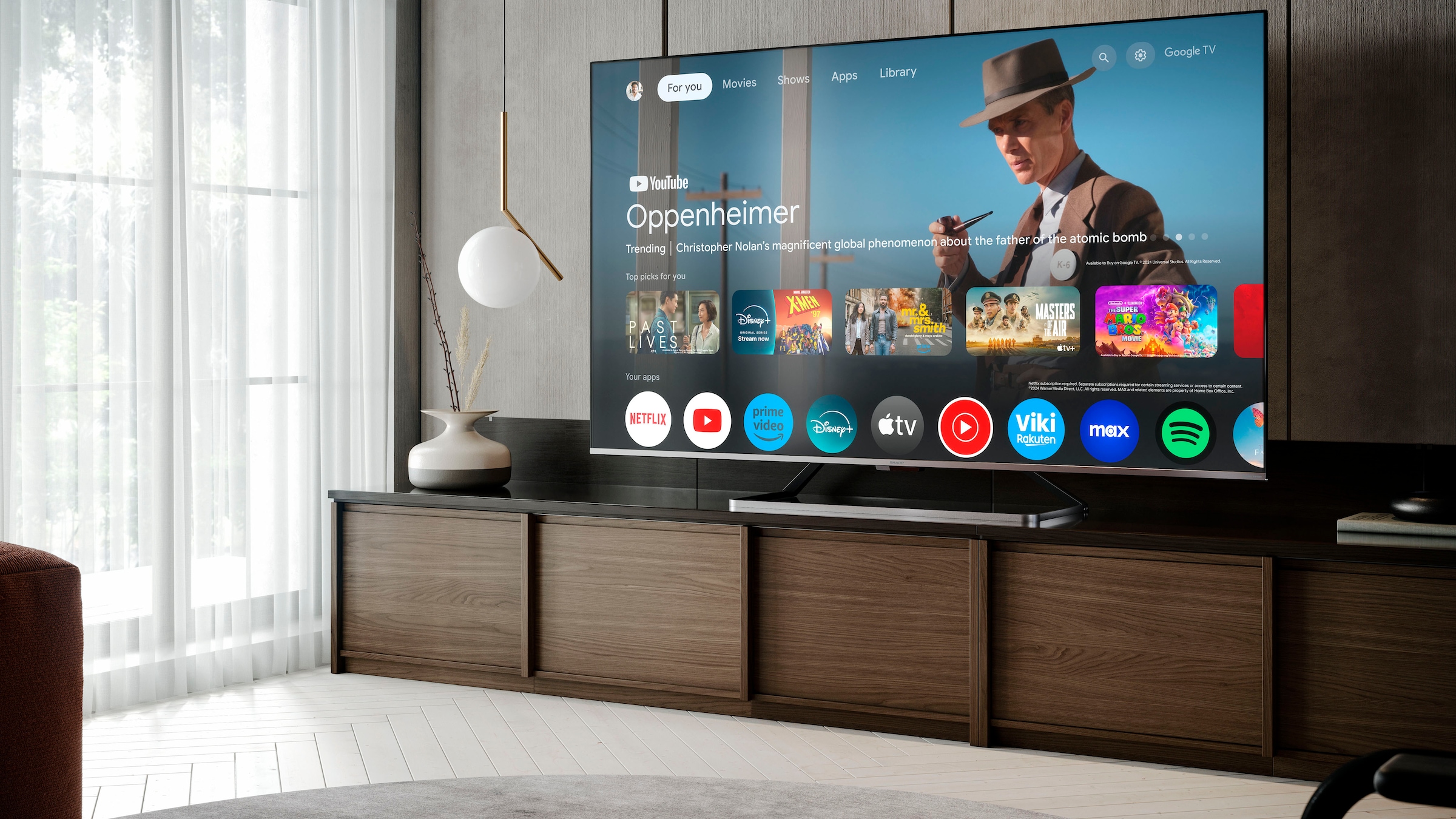 Sharp QLED-Fernseher »4T-C75GP7x«, 4K Ultra HD, Smart-TV-Google TV