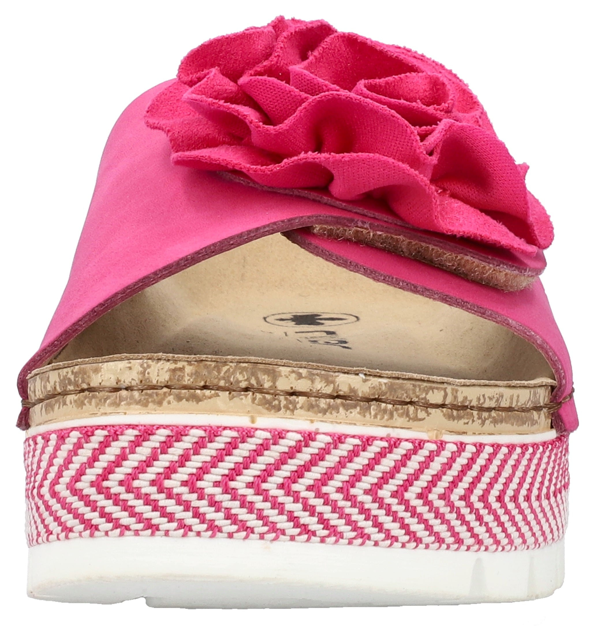 Rieker Pantolette  Sommerschuh, Schlappen mit modischem Plateau