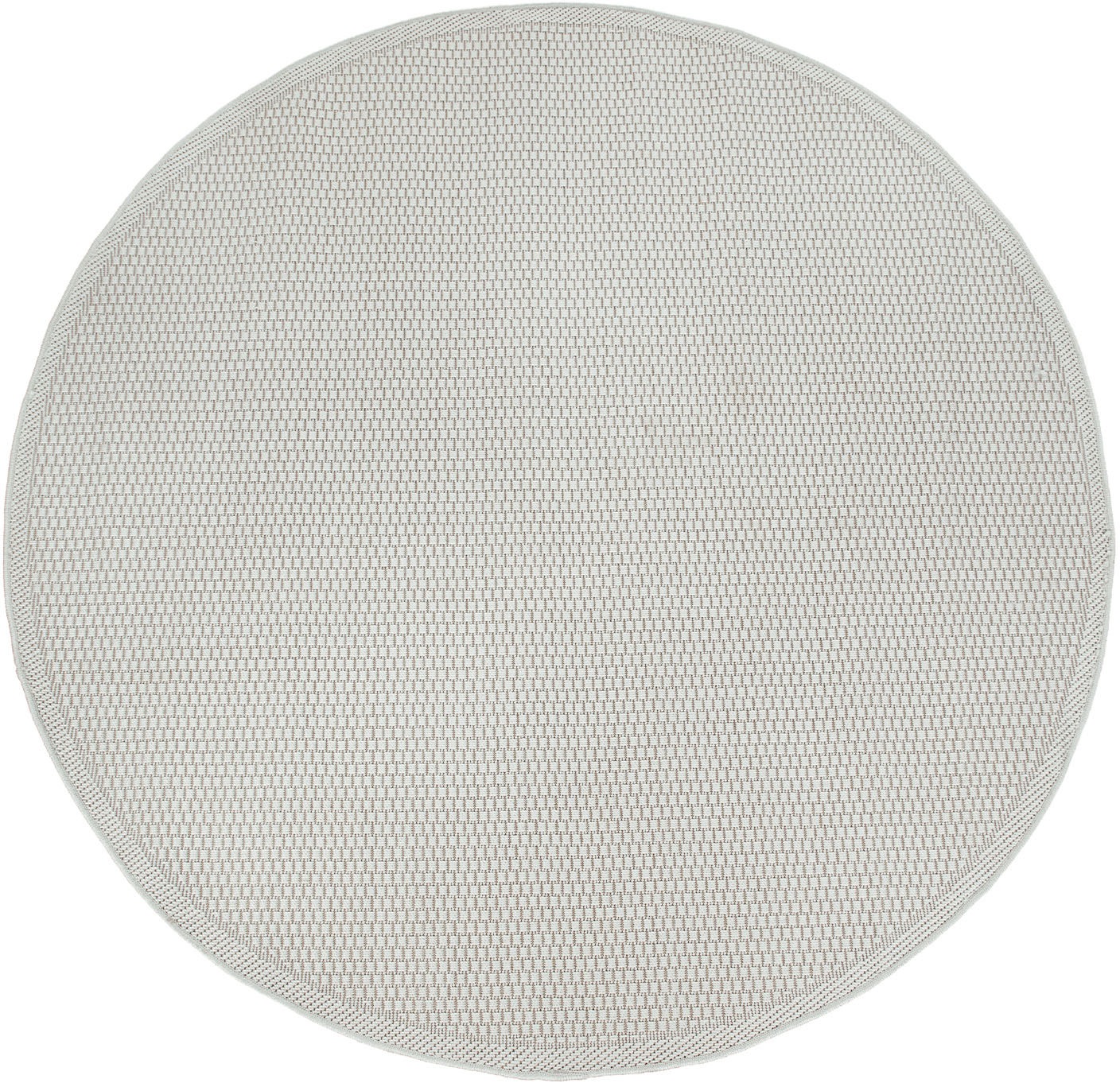 Paco Home Teppich »Timber 125«, rund, 4 mm Höhe, Flachgewebe, Sisal Optik, In- und Outdoor geeignet, Wohnzimmer