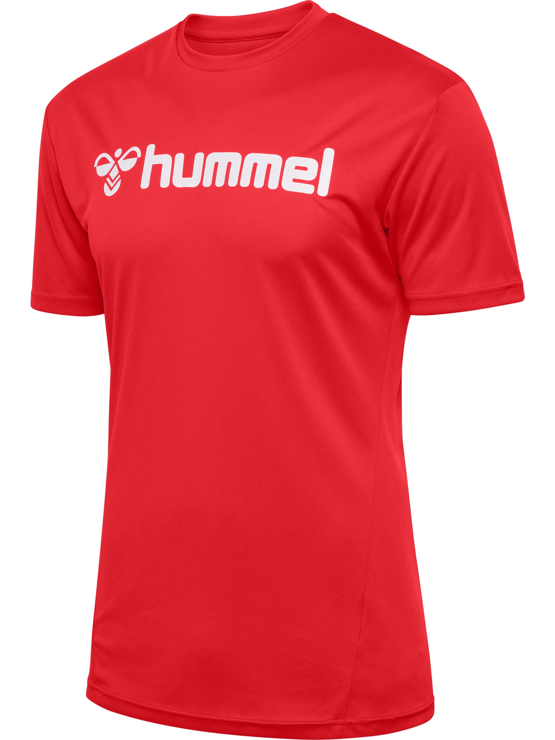 hummel Trainingsshirt »HMLLOGO JERSEY S/S« 1 Stk. normale Passform, atmungsaktiv, schnell trocknend
