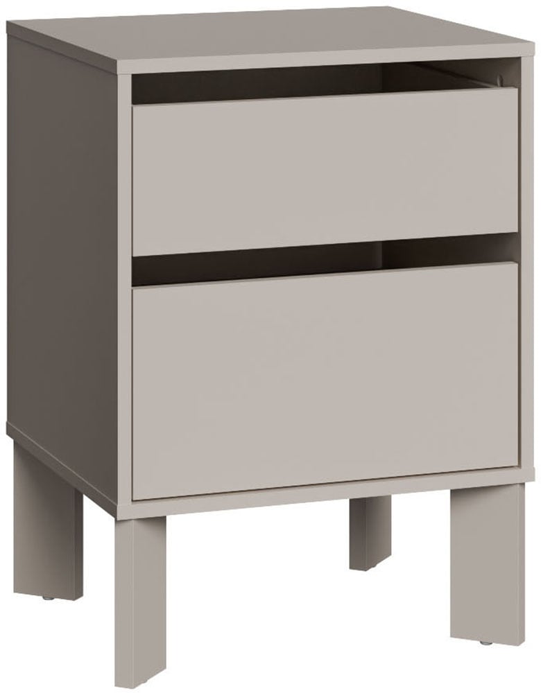 FORTE Nachtkommode »Tahoe Nachtkommode, grifflos,  2 Schubkästen« B/H/T 48,2/66,7/41,4 cm