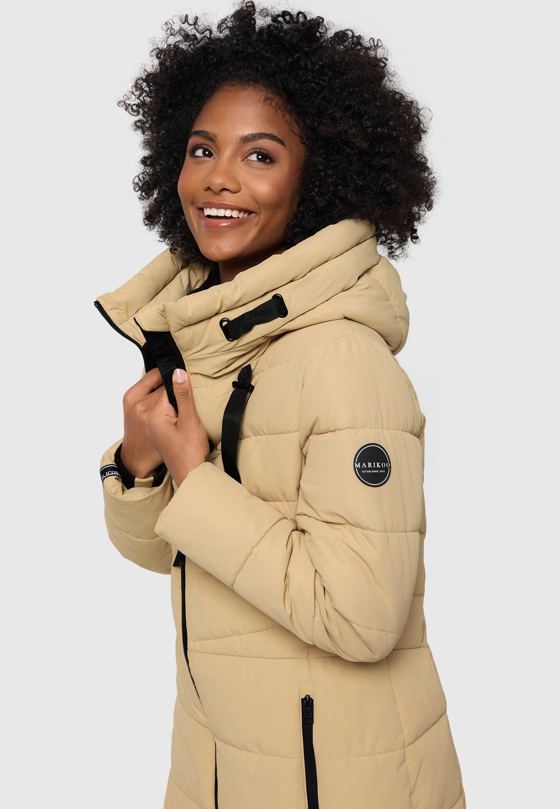 Marikoo Winterjacke »Marikoo Natsukoo Damen Winter Steppjacke lang B978«