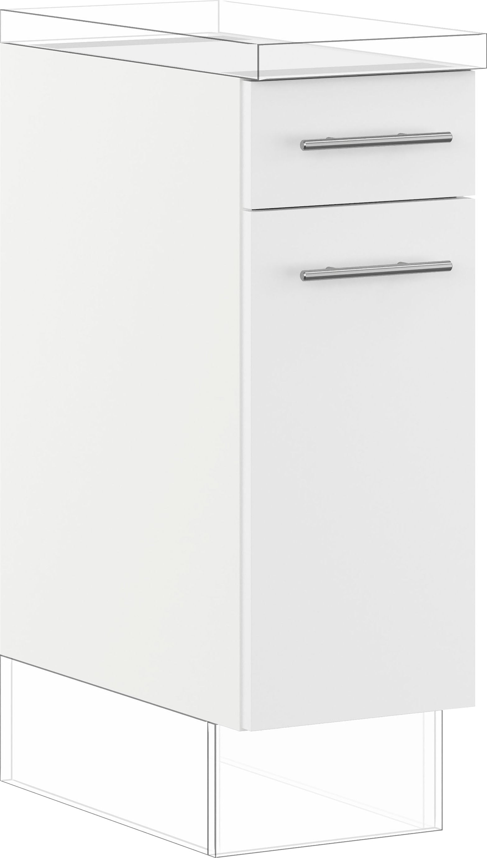 IMPULS KÜCHEN Unterschrank »"Prag und Valencia", Breite/Höhe: 30/72,3 cm, mit Soft-Close« vormontiert, mit Soft-Close,