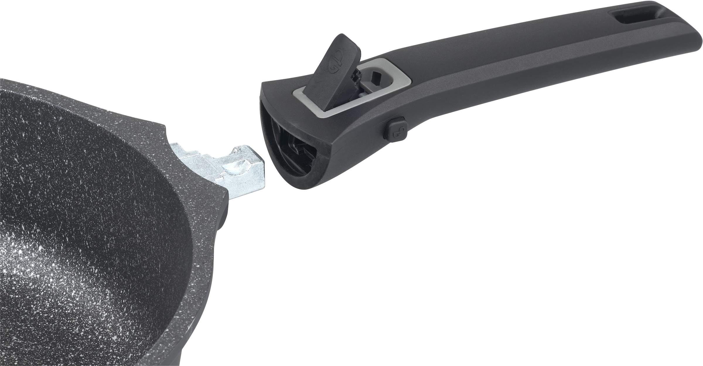 GSW Topf-Set »Easy Click« Set, Kochtopf 20/24 cm, Kasserolle 16 cm, Bratpfanne 20/24 cm, 8 Stk. tlg. Aluminiumguss