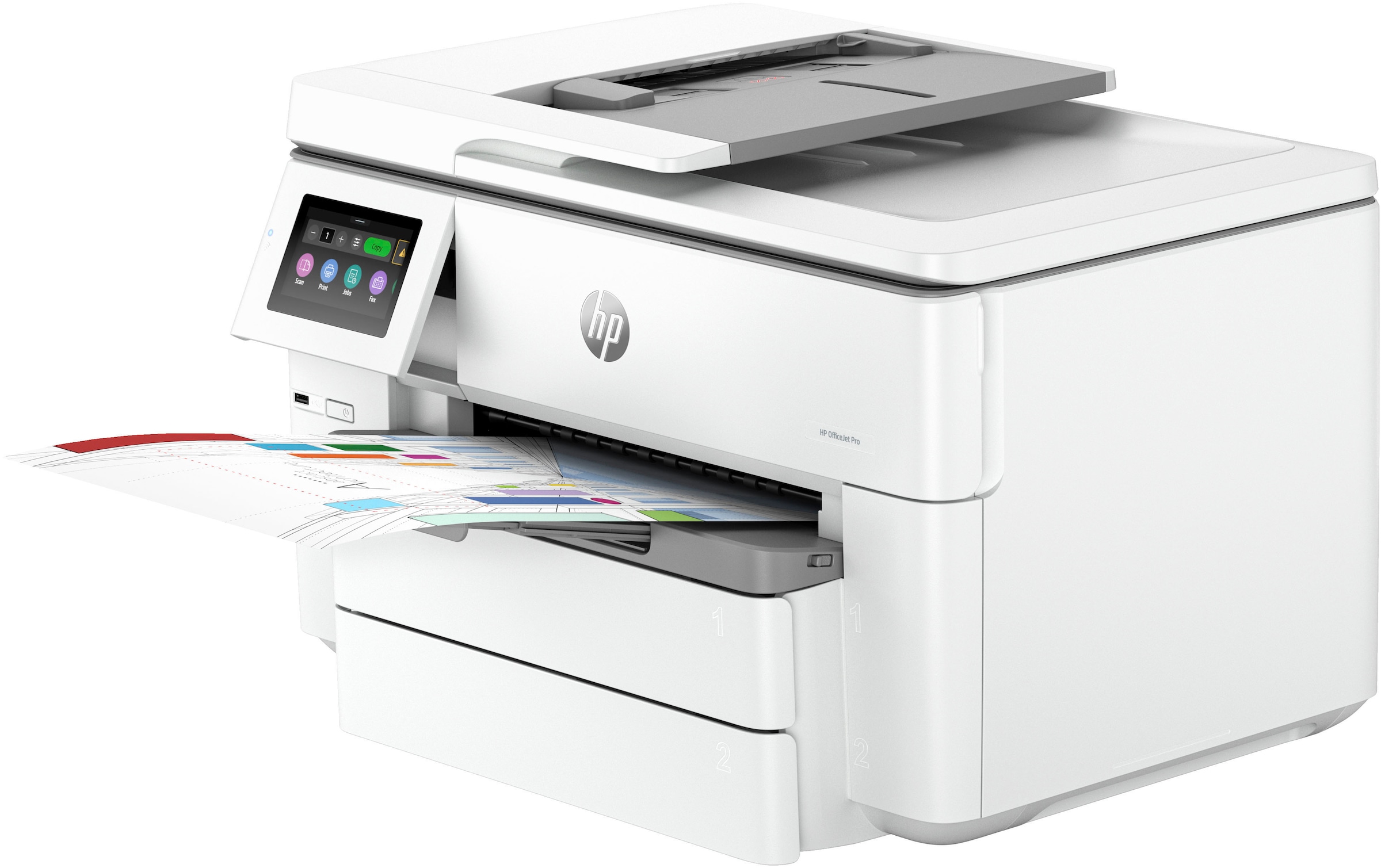 HP Multifunktionsdrucker »OfficeJet Pro 9730e A3 Großformatdrucker«, 3 Monate gratis Drucken mit HP Instant Ink inklusive
