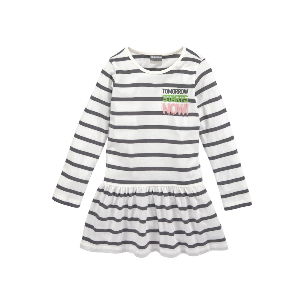 KIDSWORLD Kleid & Leggings »Tomorrow starts now!«, (Set, 2 tlg.), süßes Outfit