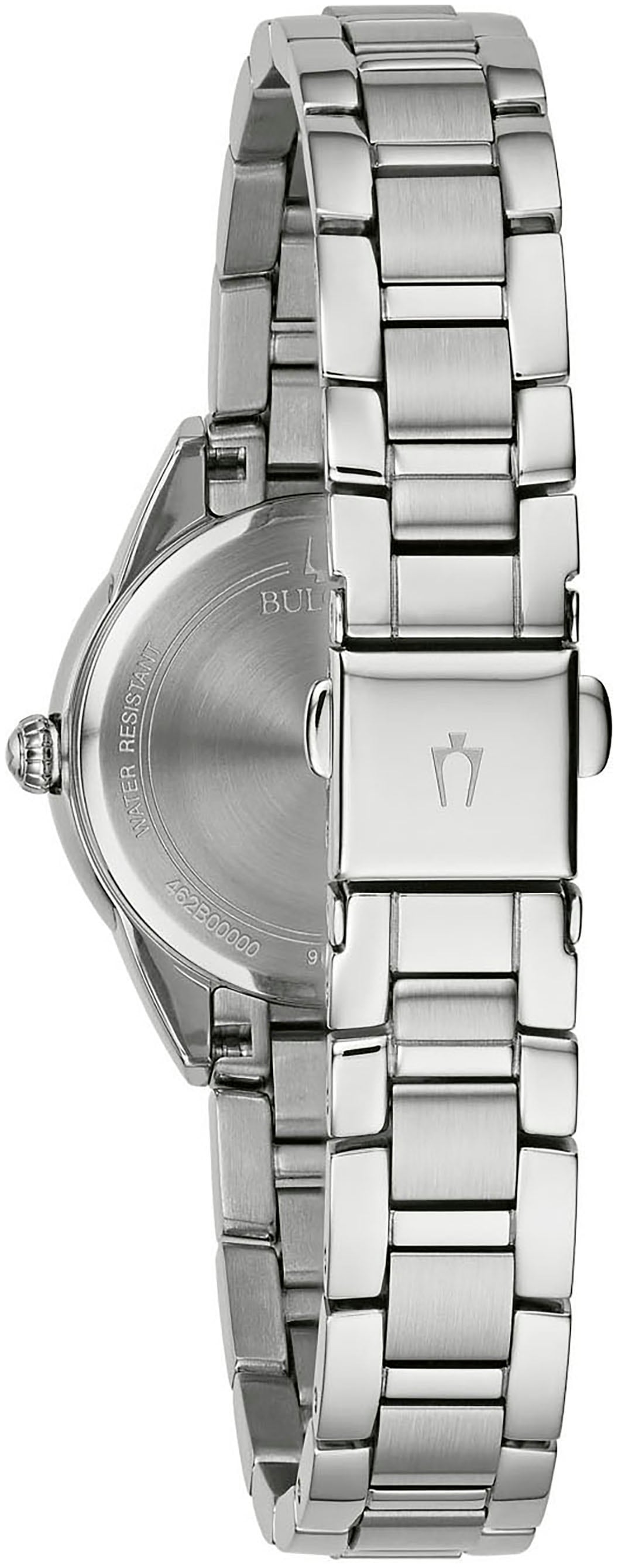 Bulova Quarzuhr Armbanduhr, Damenuhr, Edelstahlarmband, analog