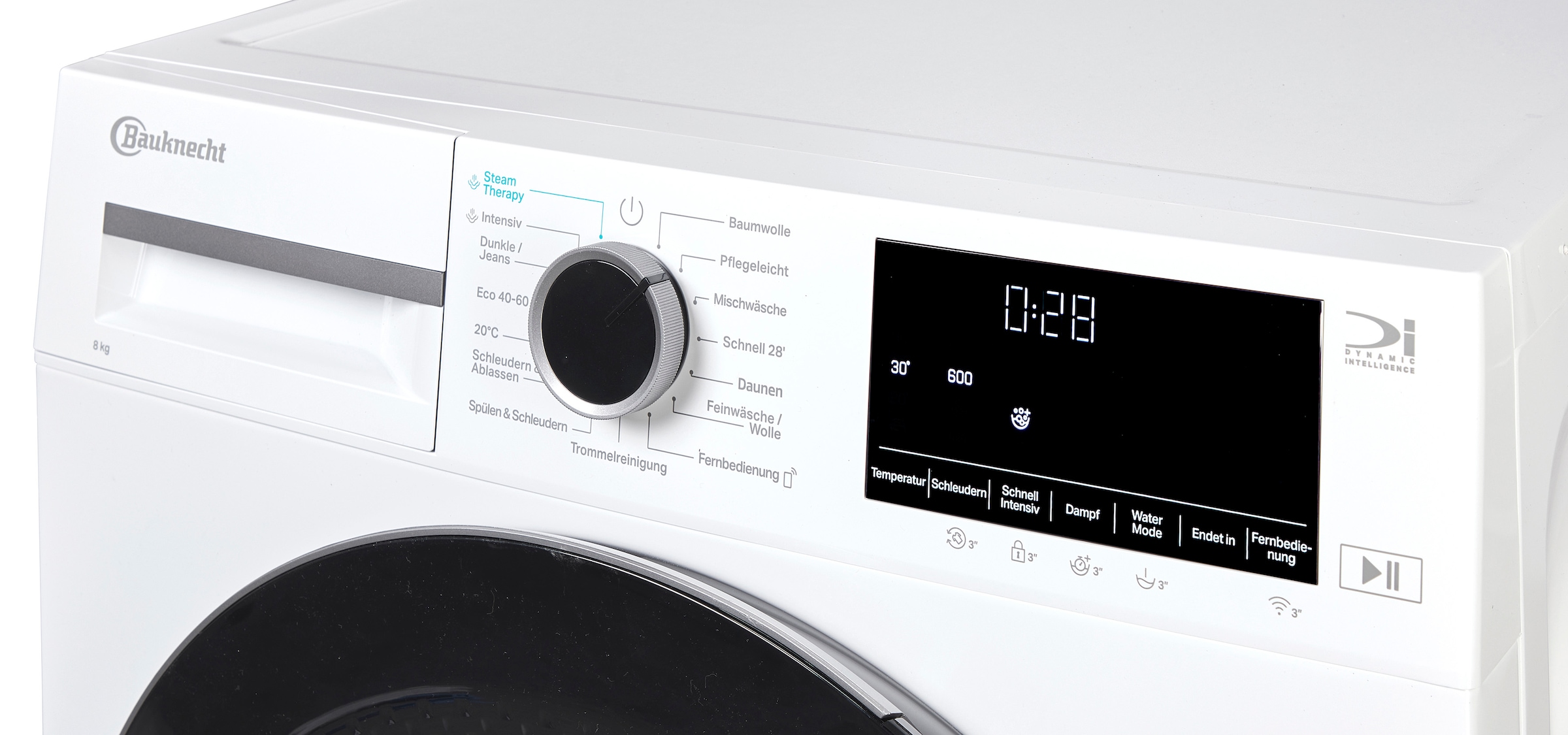 BAUKNECHT Waschmaschine »B WM 8A7 BS« 8 kg 1400 U/min Adaptive Wash – Intelligente Anpassung für perfekte Waschergebnisse