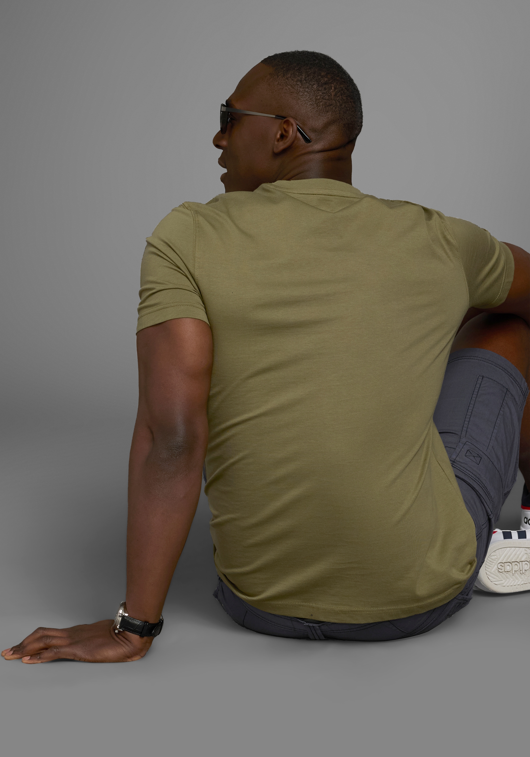 Man's World T-Shirt, Kurzarm, lässige Passform, bedrucktes Design, Rundhals