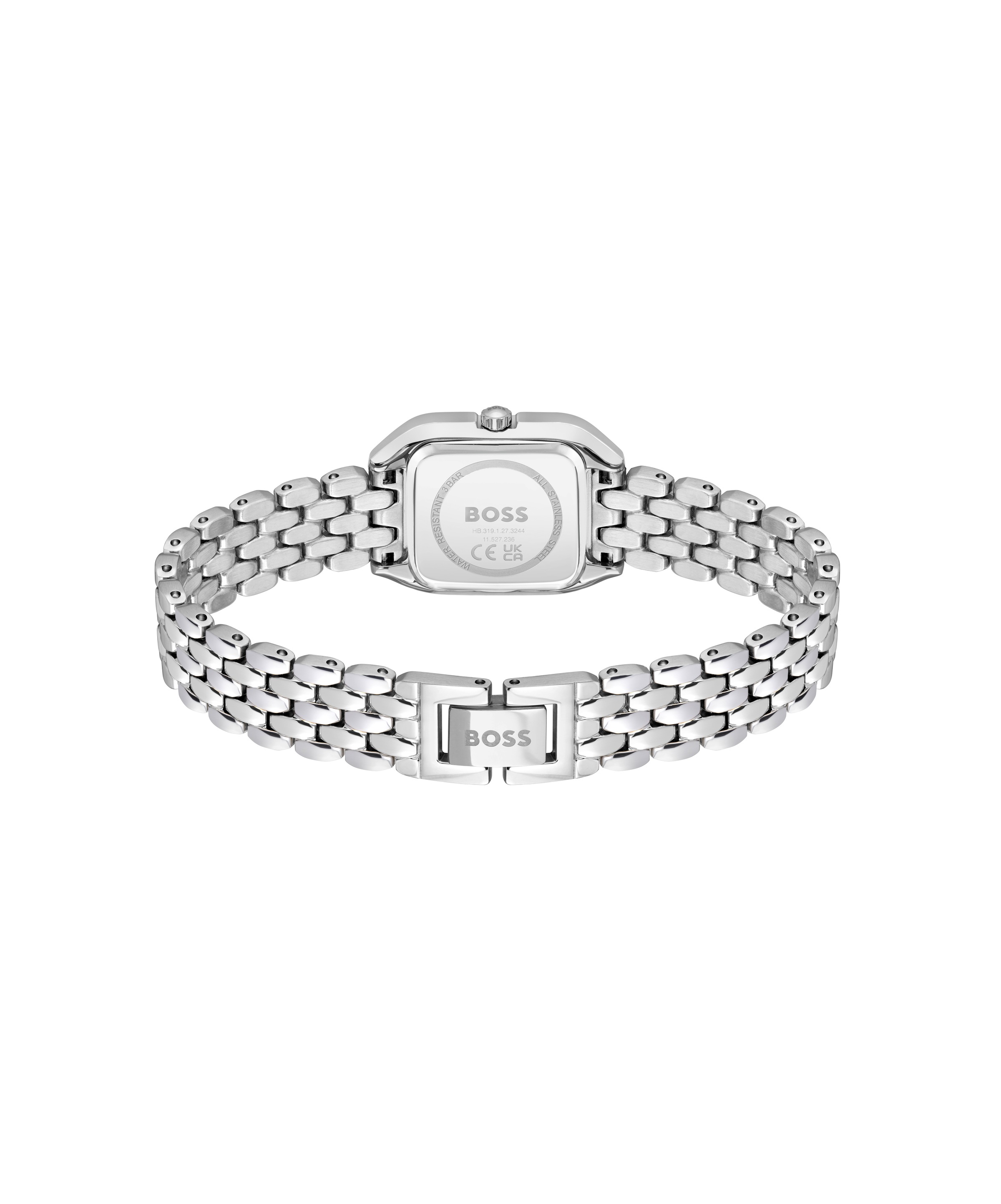 BOSS Quarzuhr »MAE PETITE« Armbanduhr, Damenuhr, Edelstahlarmband, analog