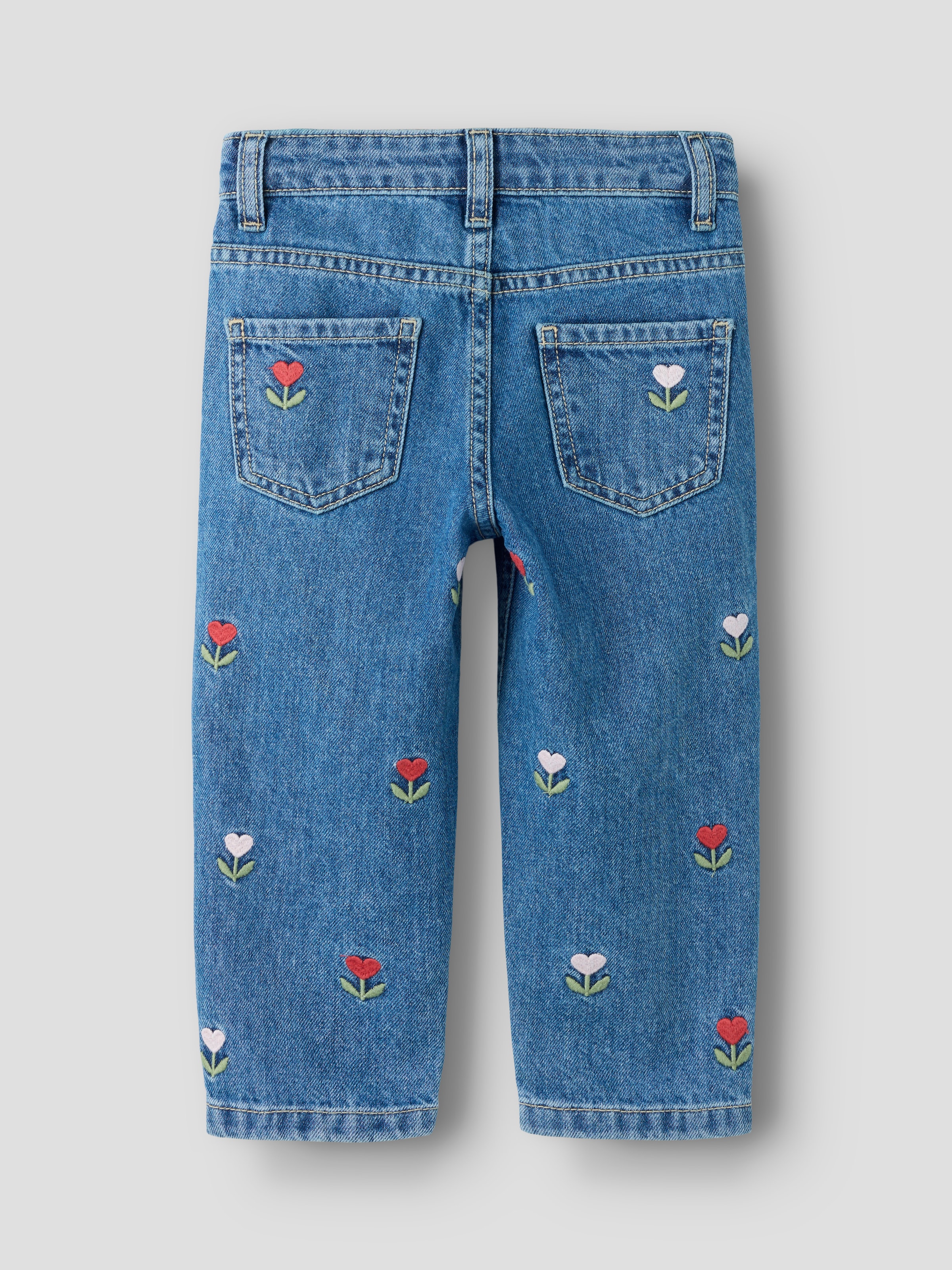 Name It Mom-Jeans »NMFBELLA MOM DNM EMB JEANS 5526-BP« Baumwolle, mom fit